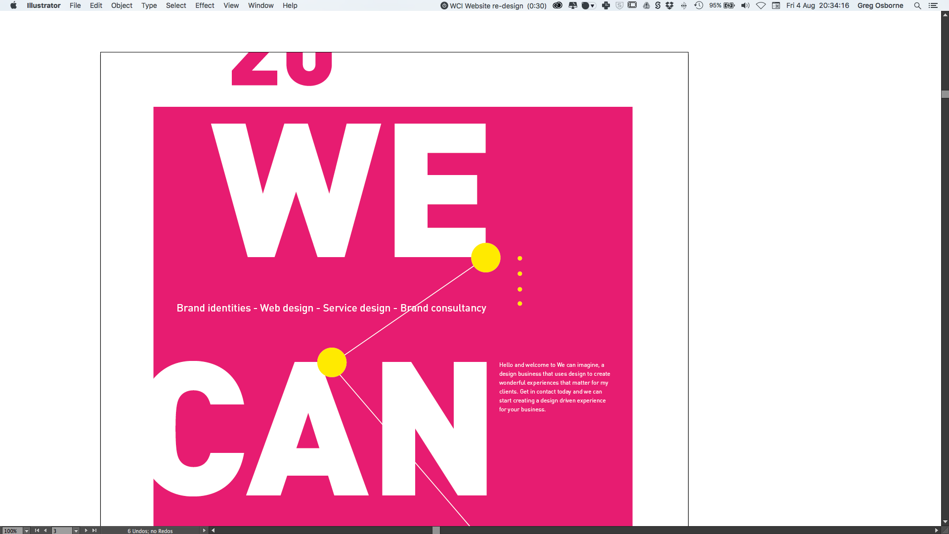 Screen shots of Graphic design poster