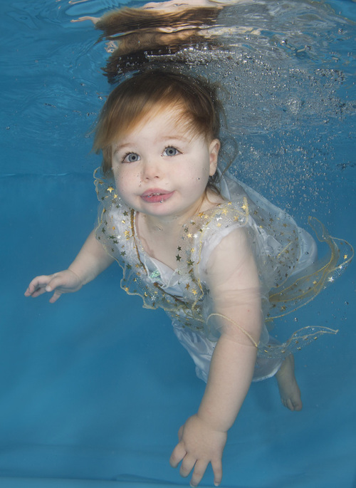 Phoebe at an underwater photo shoot in Wolverton.