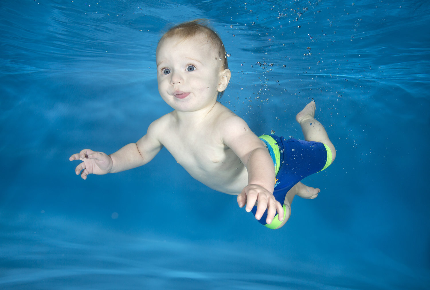 Thomas underwater at a photo shoot in Sheffield.
