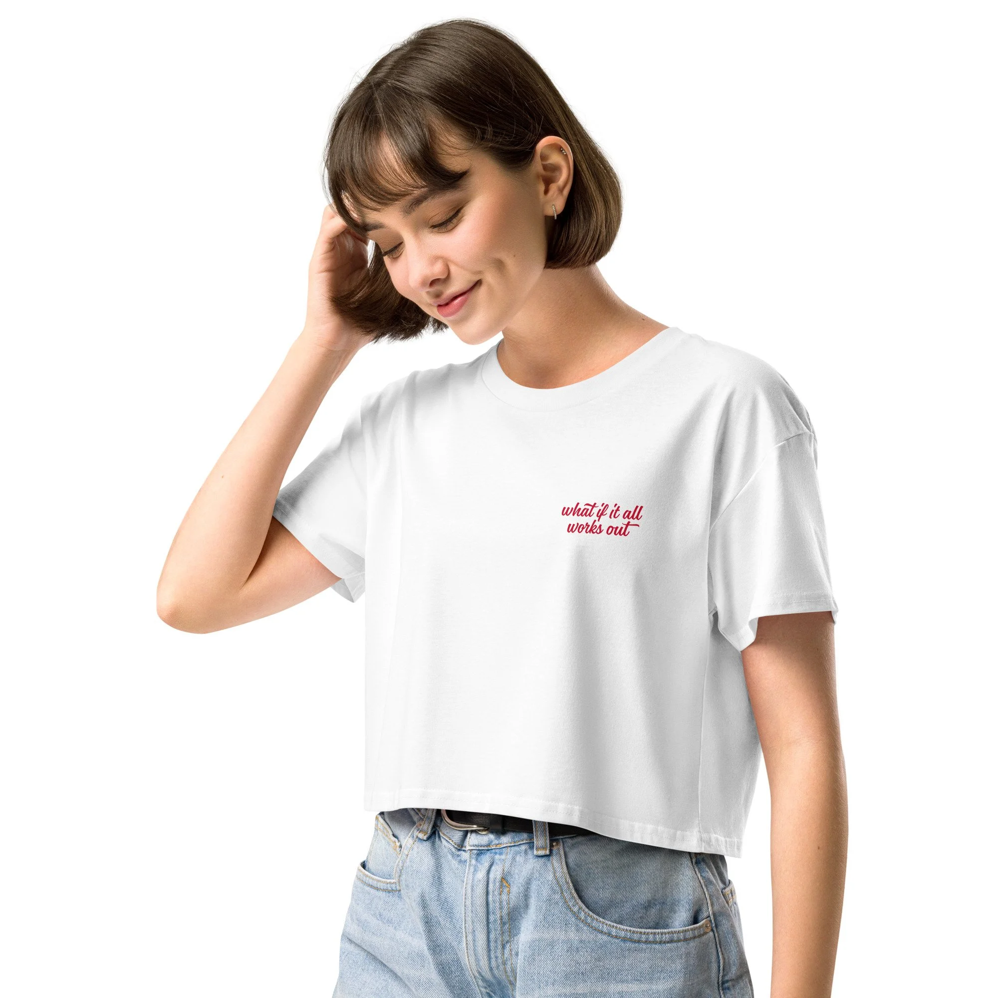 What if it All Works Out - Women’s crop top