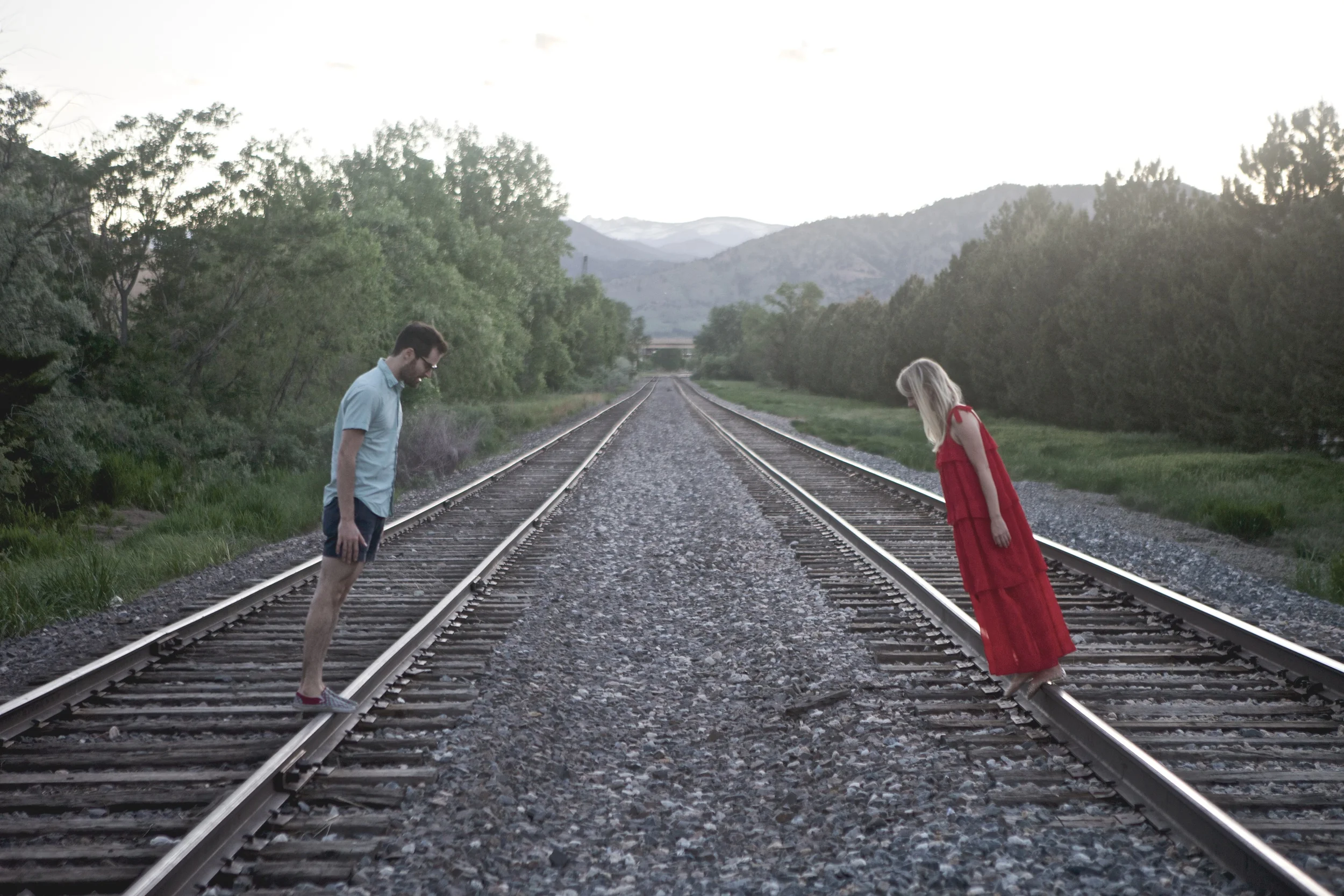 on the tracks