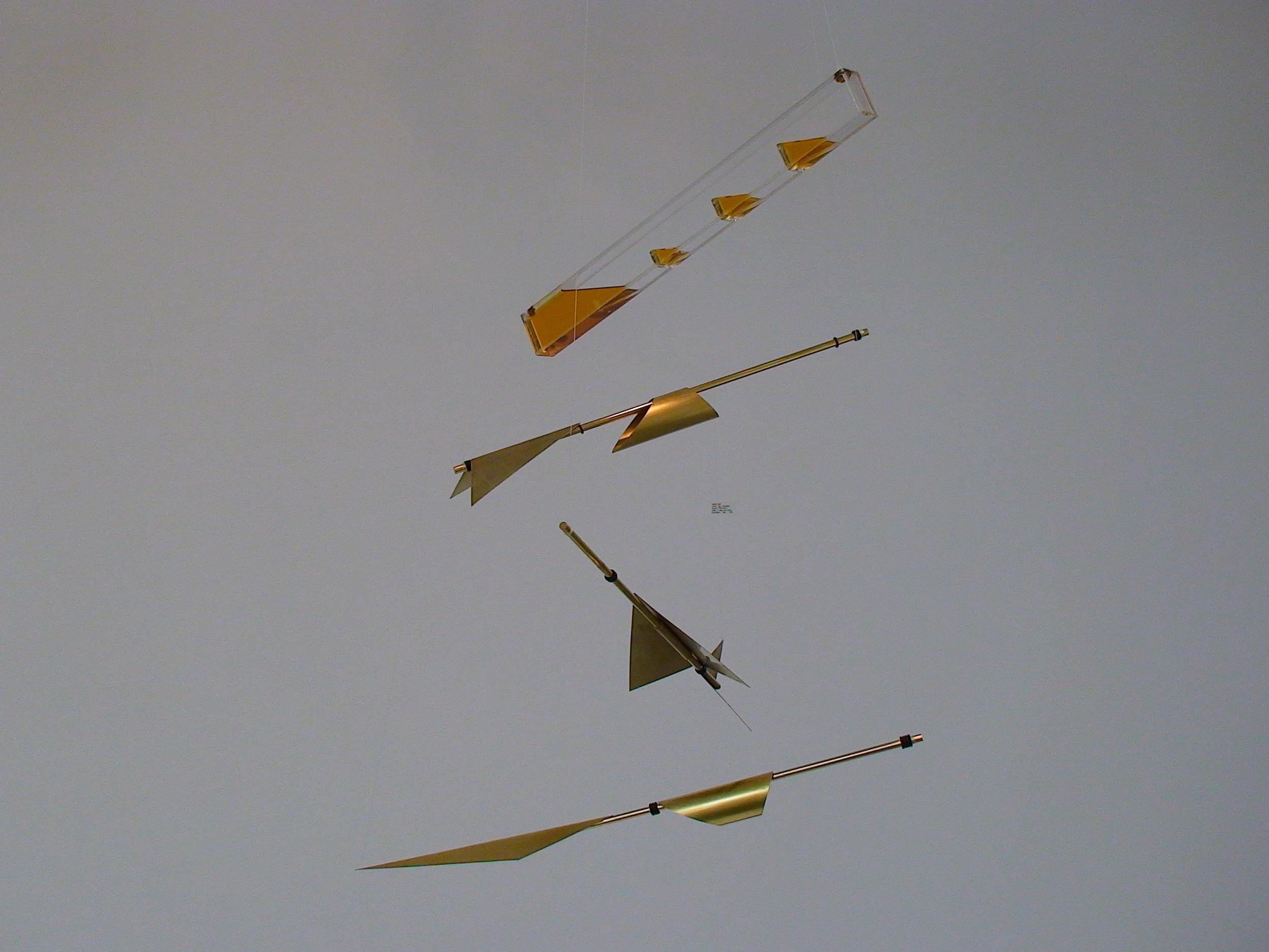 Golden Wings - Suspended Elements, Tilted Shaft VI (2)