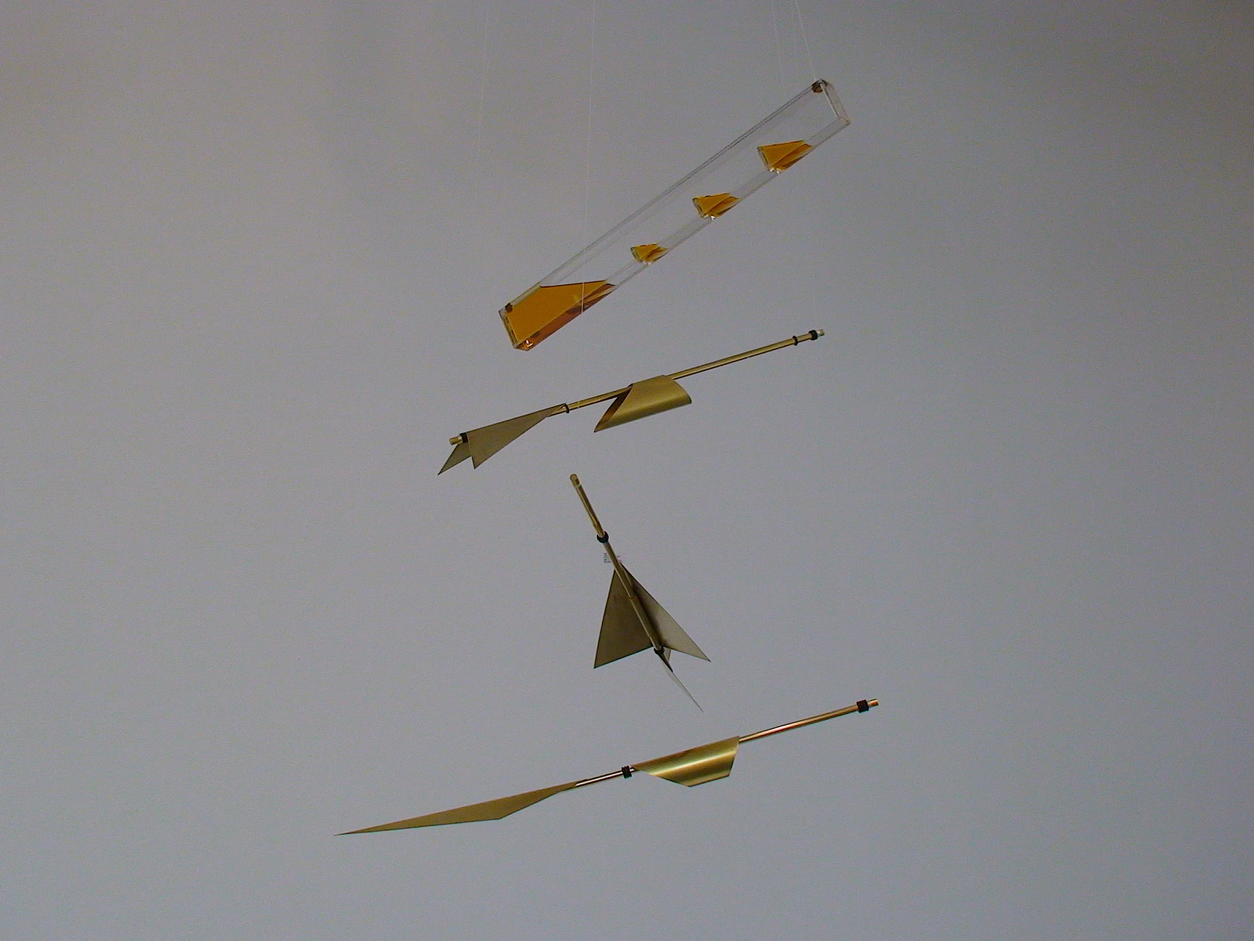 Golden Wings - Suspended Elements, Tilted Shaft VI (2)