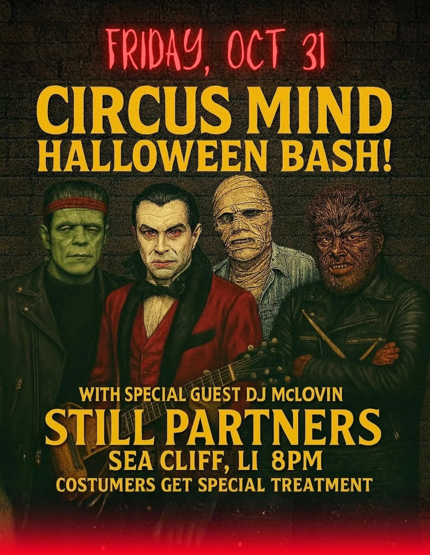Happy Halloween 🎃 Come on down to SP tonight for the Halloween Bash! With special guest DJ Mclovin and live music with Circus Mind 🎶

&bull;
&bull;
&bull;

#longislandbars #stillpartners #seacliffny #halloweenlongisland #halloweenparty #longislandh