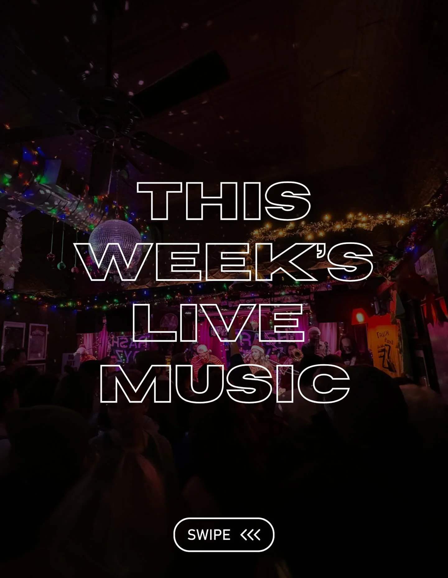 This Week&rsquo;s Live Music at Still Partners!

🗓️ Friday: Freddy Freund (@fdf_music) is back home in NY for Christmas week and making a return to play solo acoustic at SP 🎁 Come on out and join!! Playing requests and some! 🎸

🗓️ Saturday: Torpe