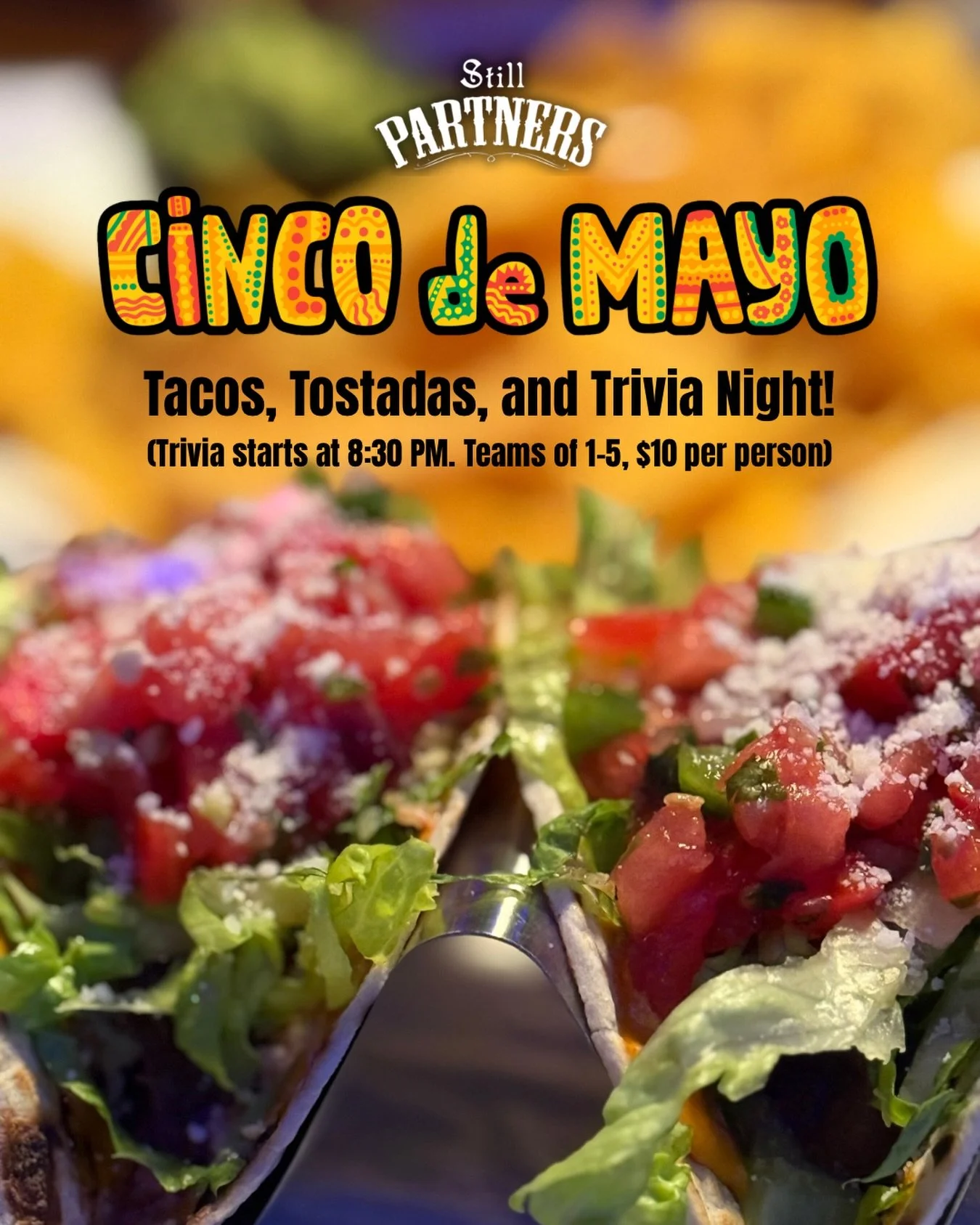 Happy Cinco de Mayo 🌮 tacos, tostadas, and trivia tonight! 

#seacliffny #stillpartners #longislandbars #cincodemayoplans