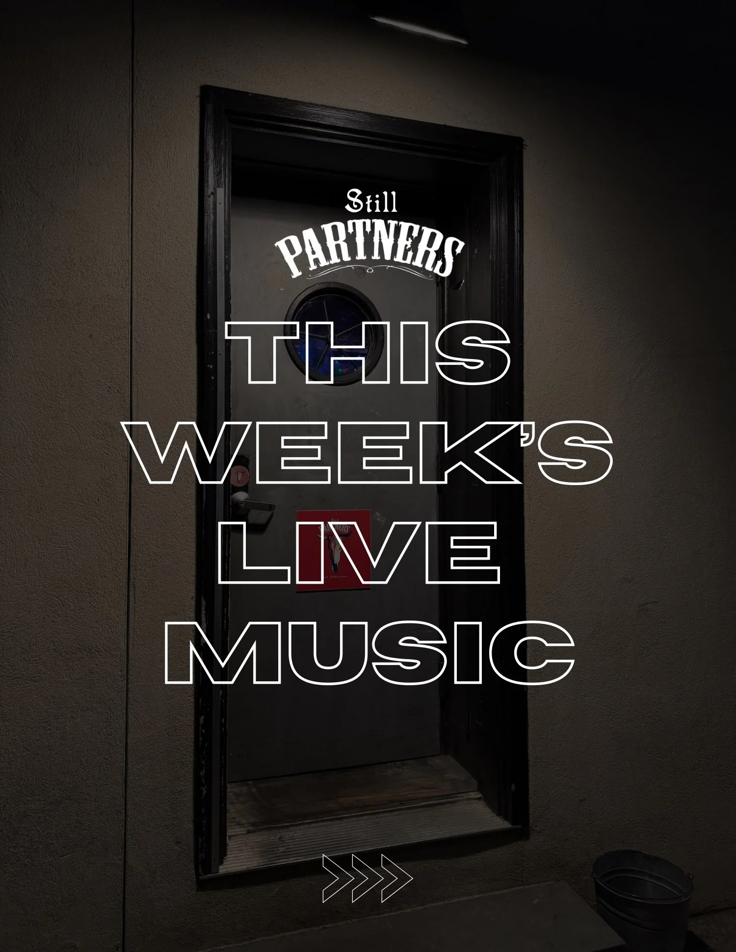 This Week&rsquo;s Live Music at Still Partners!

🗓️ Thursday: Dave Diamond Band is back!🔥

🗓️ Friday: The Pitchayan Brothers! Featuring Sumu Pitchayan, Mahesh Pitchayan, Karthik Pitchayan, and Jackie B Bernstein 🎶

🗓️ Saturday: Andy Aledort, Jas
