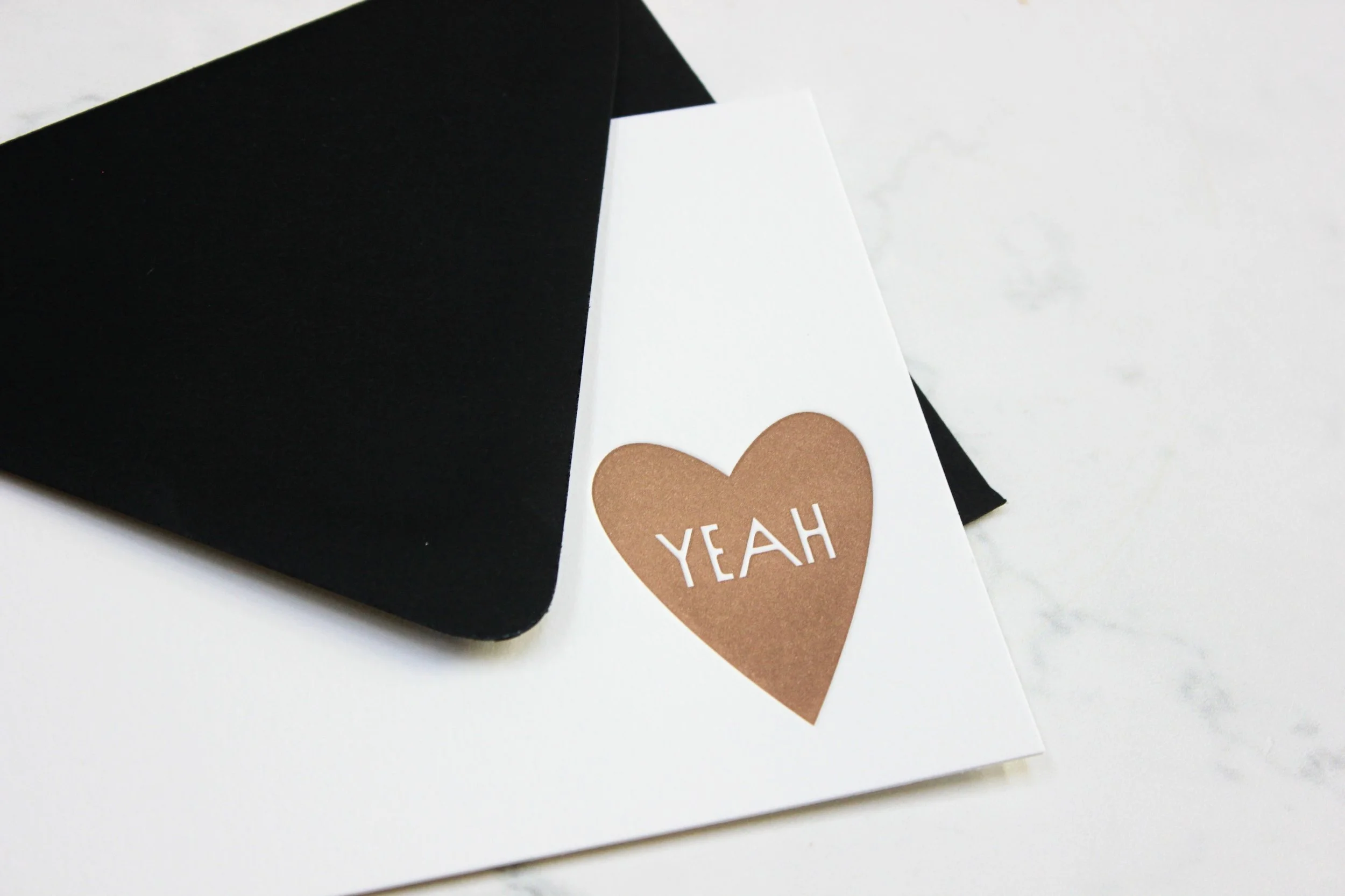 "heart" letterpress boxed stationery