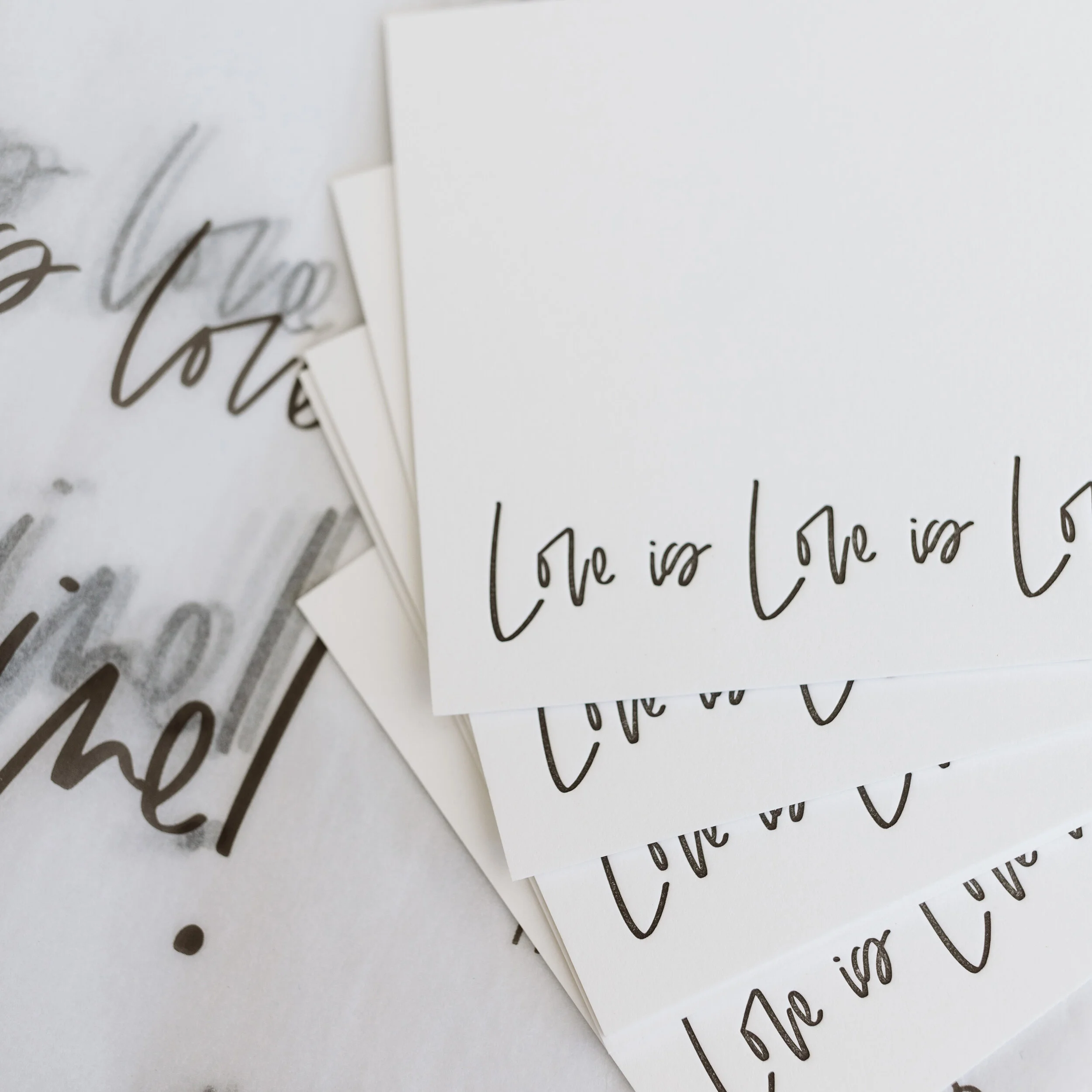 "Love is Love" letterpress boxed stationery