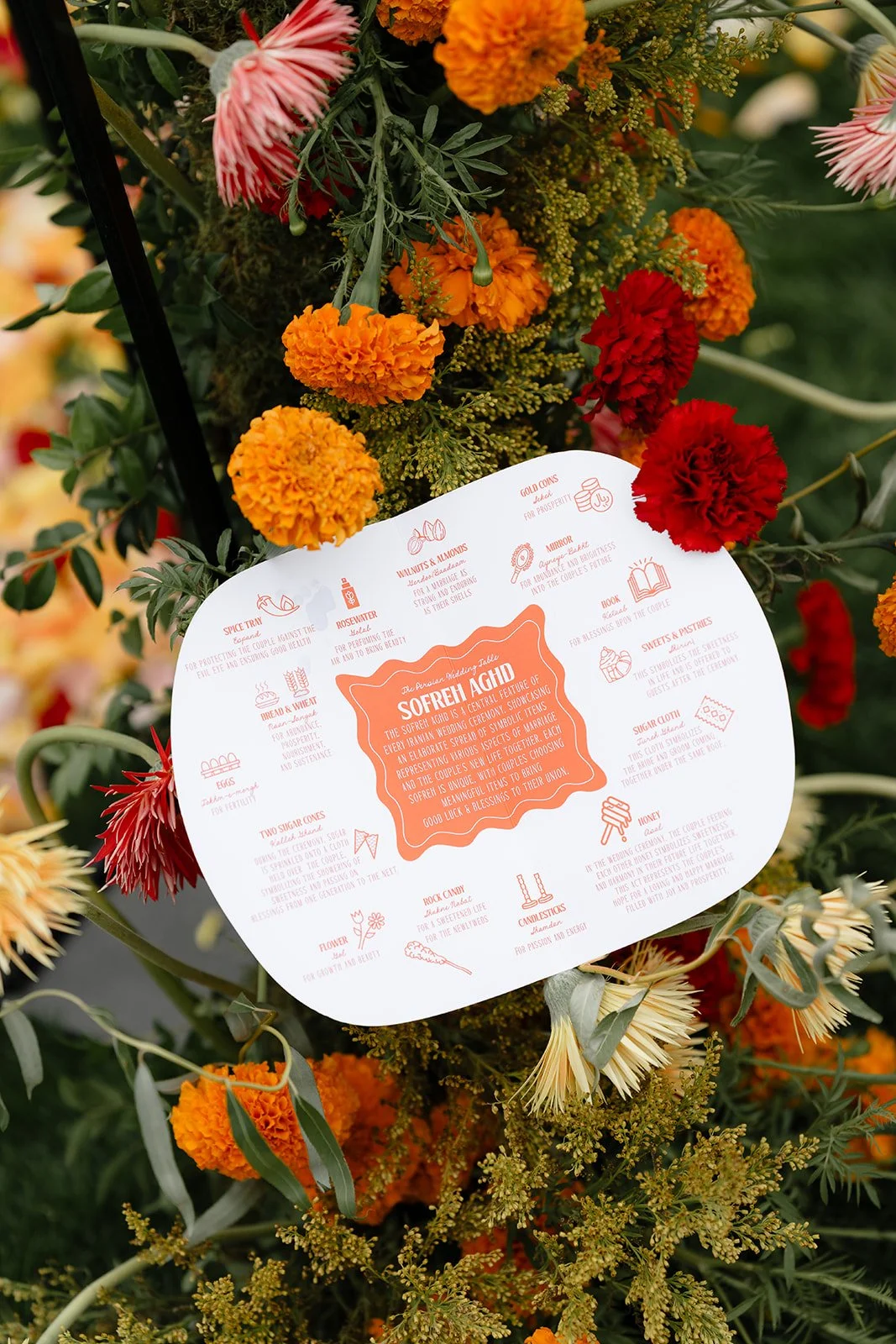 custom retro foldable wedding programs