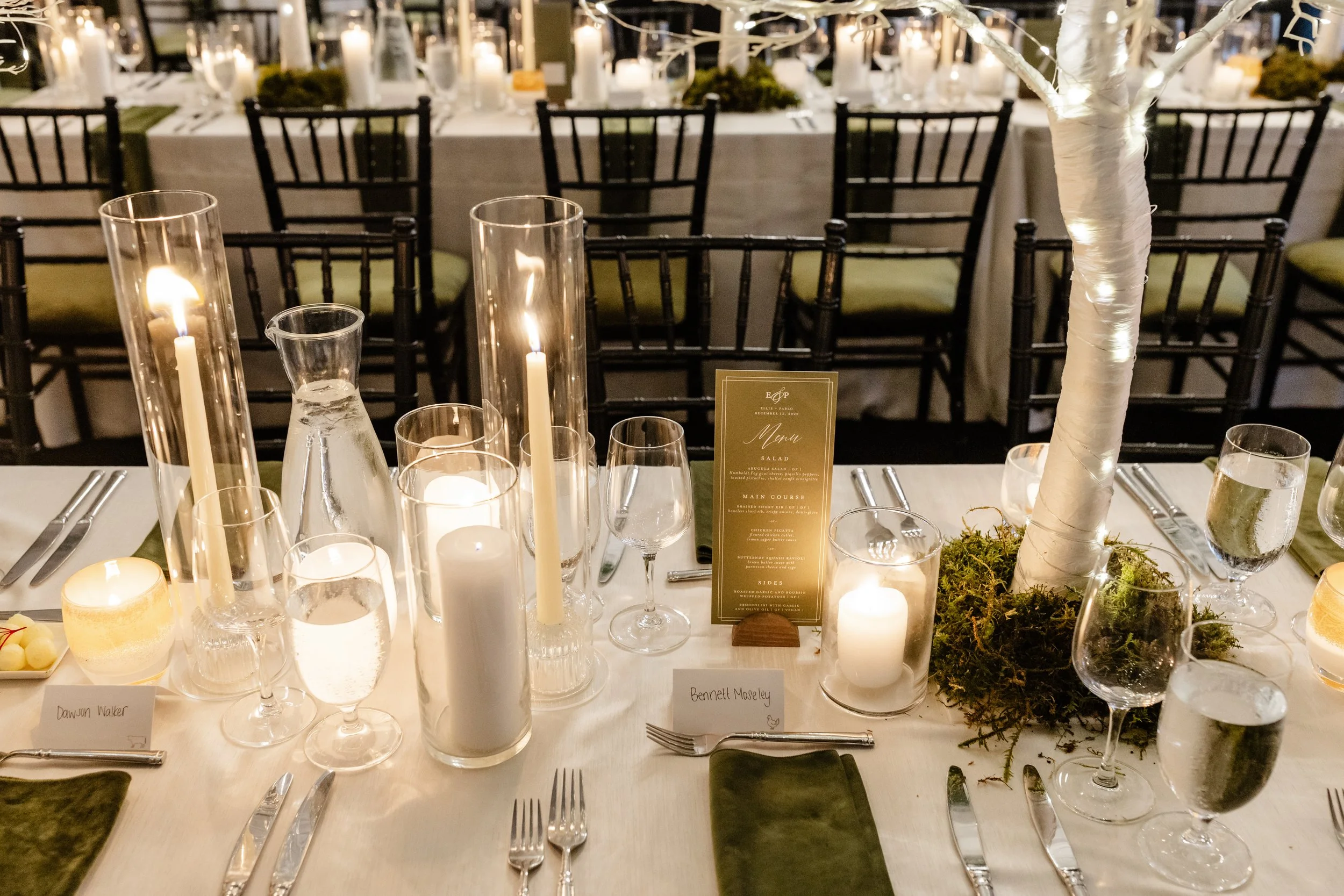 Reception Table Styling