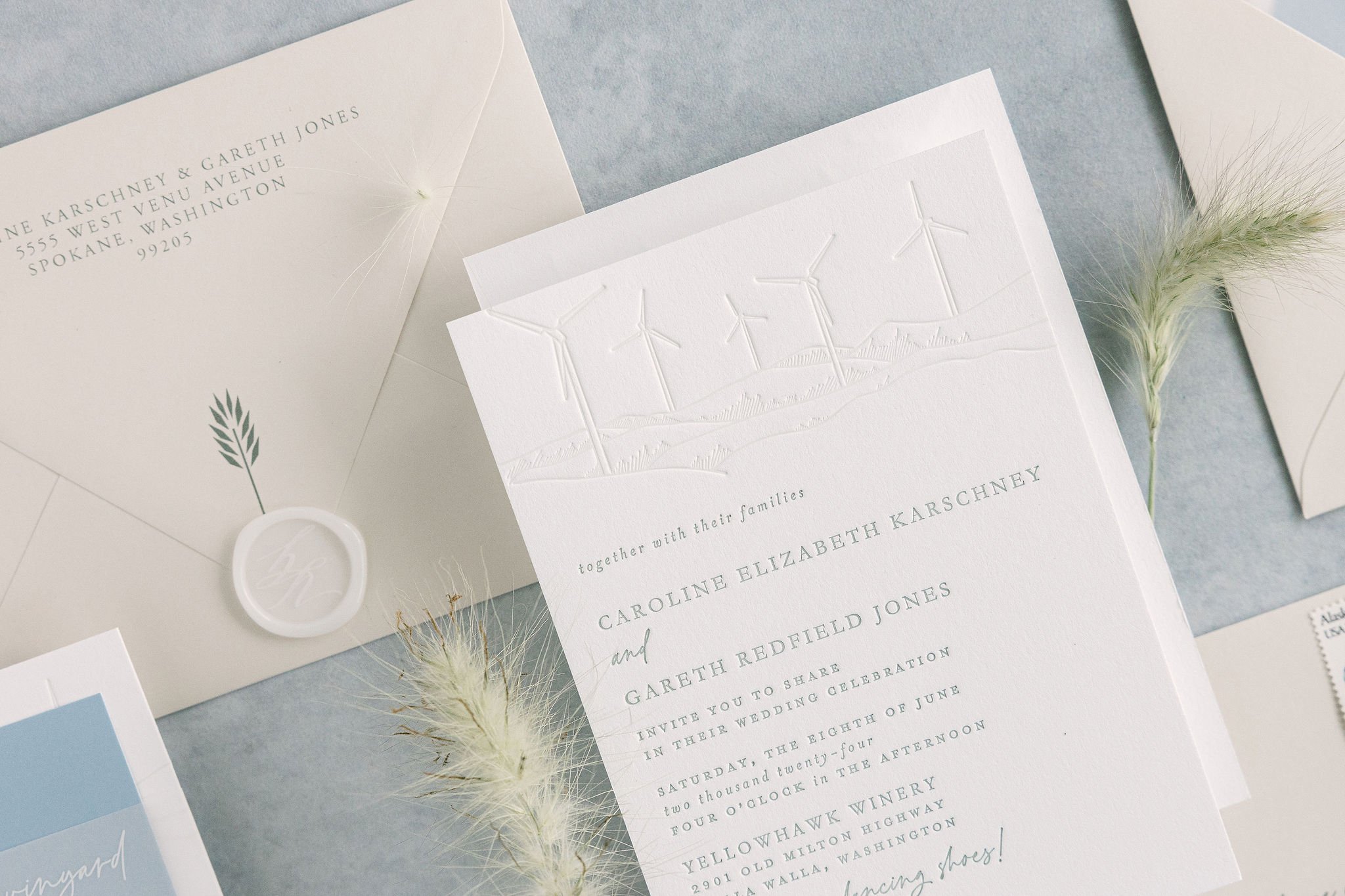 Rustic Vineyard Wedding Stationery