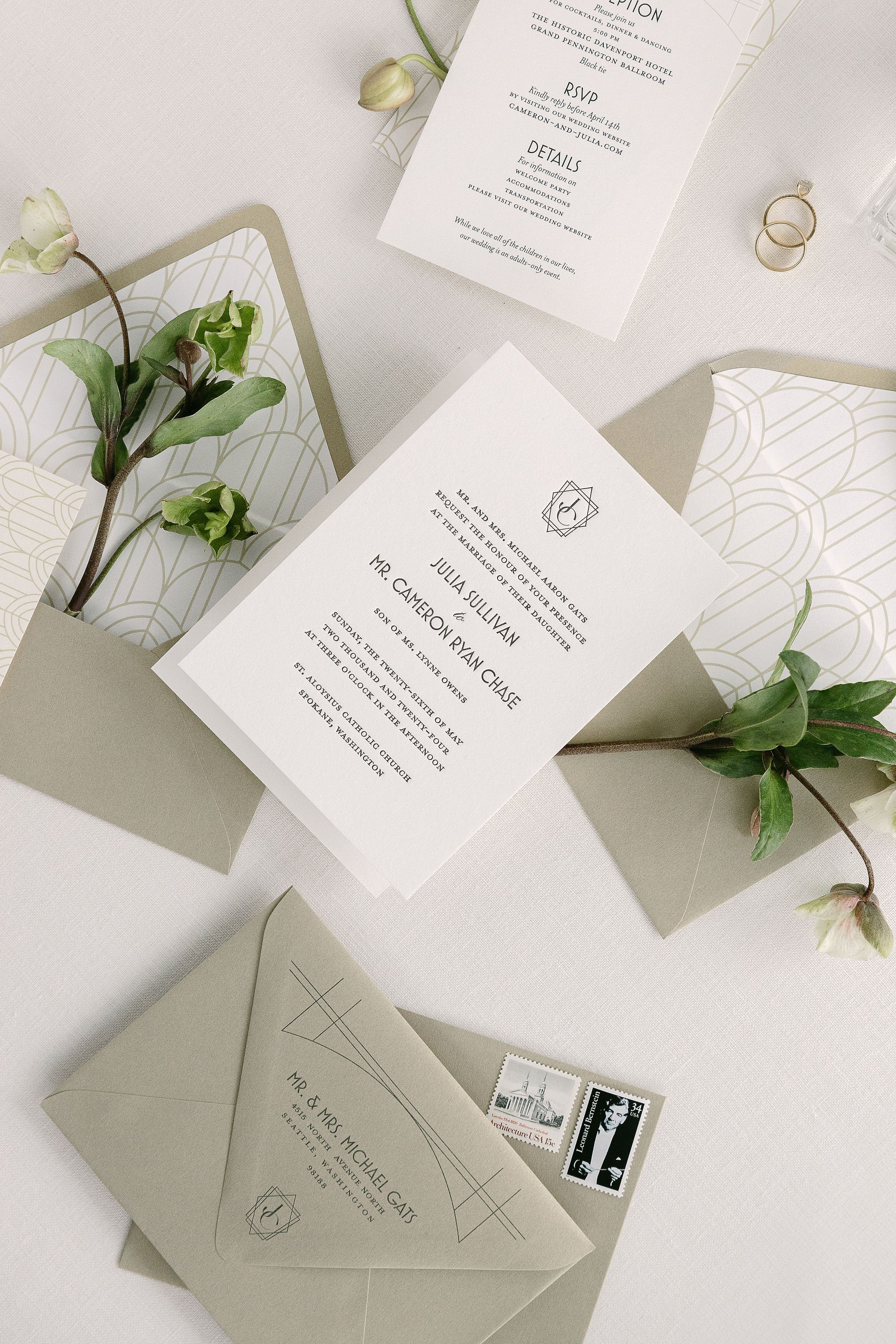 Classic Stationery Suite for Spring Wedding