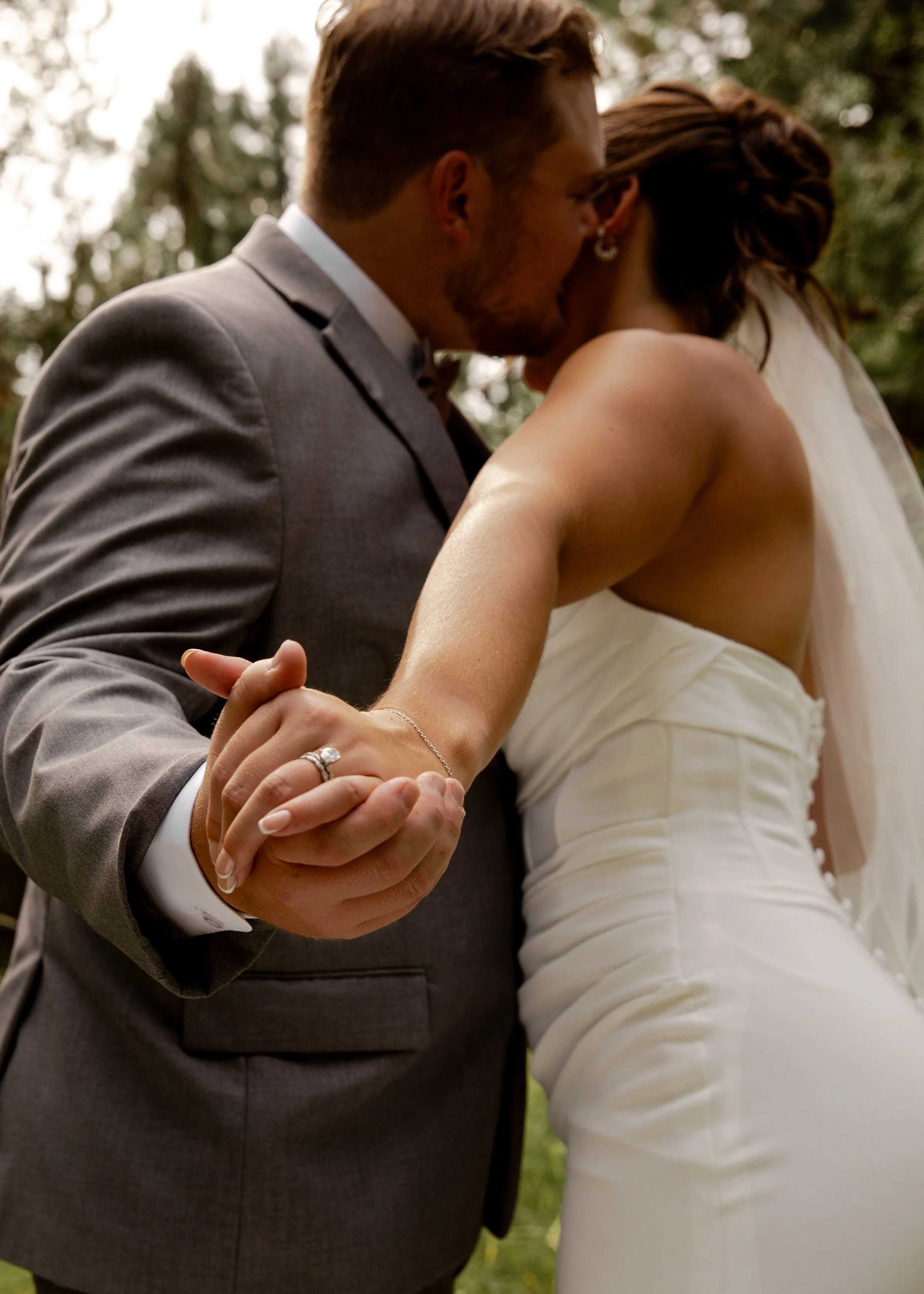 Couple Embrace in the Summer Sun