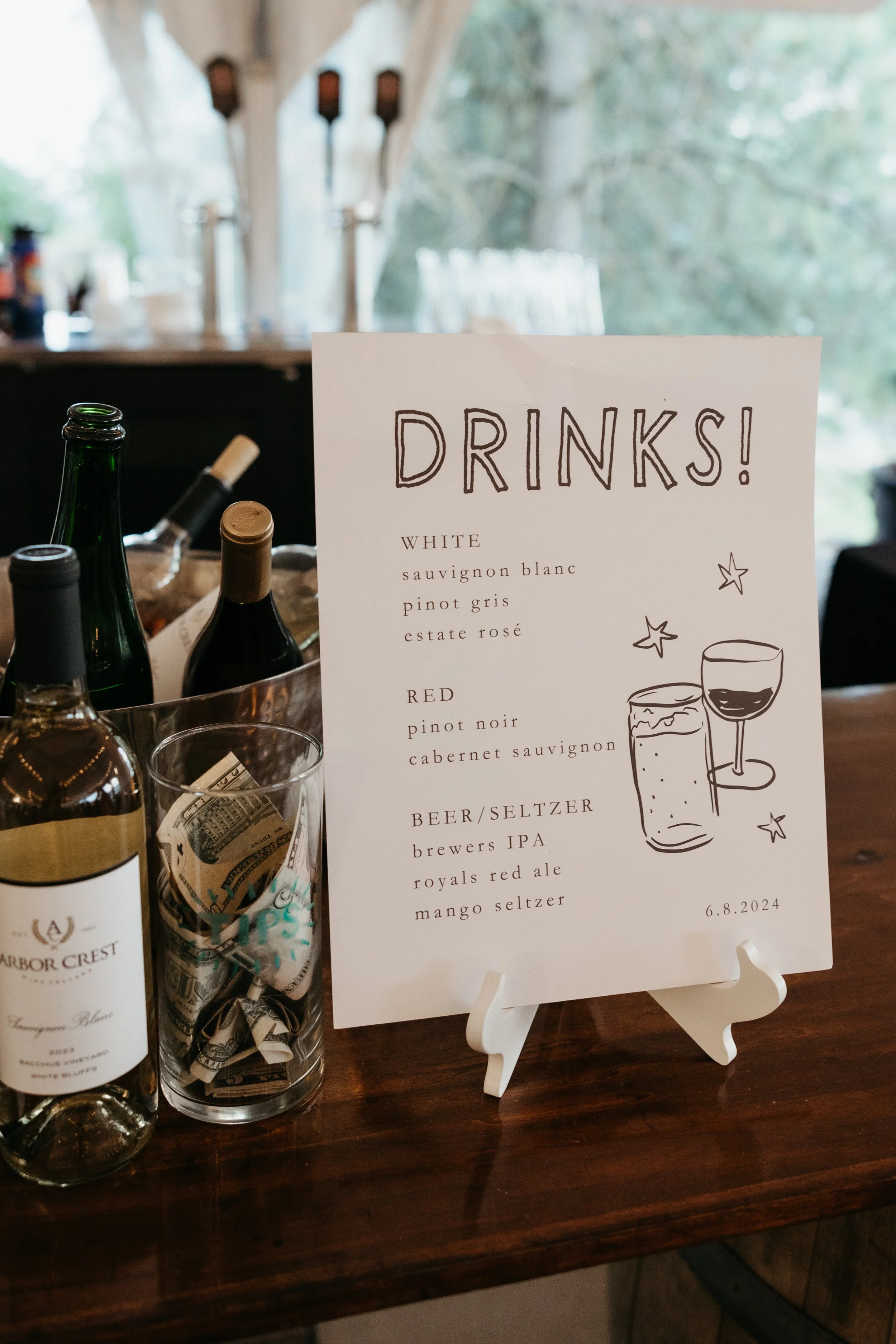 Signature Wedding Bar Menu