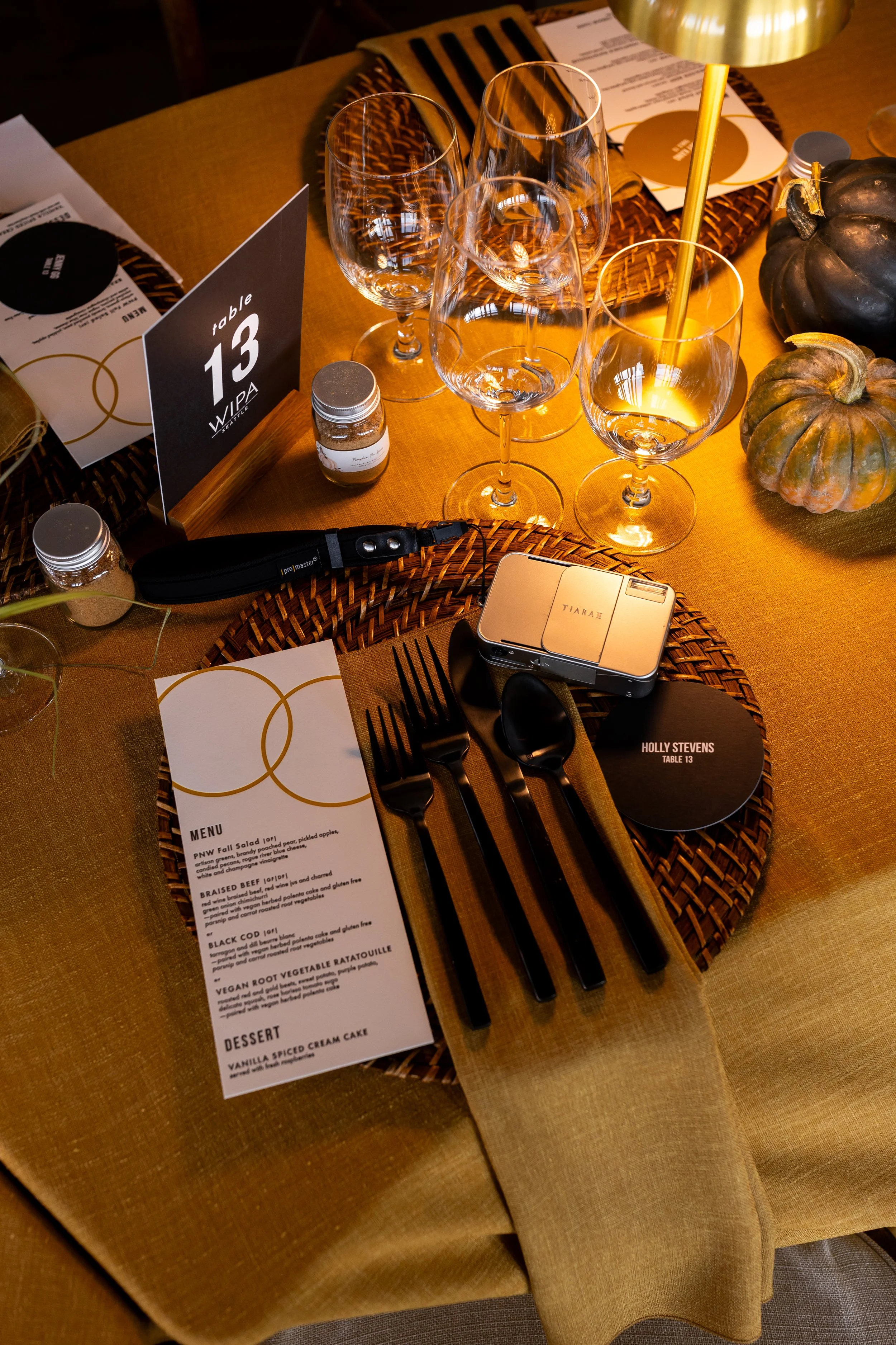 Table Design Featuring Stationery