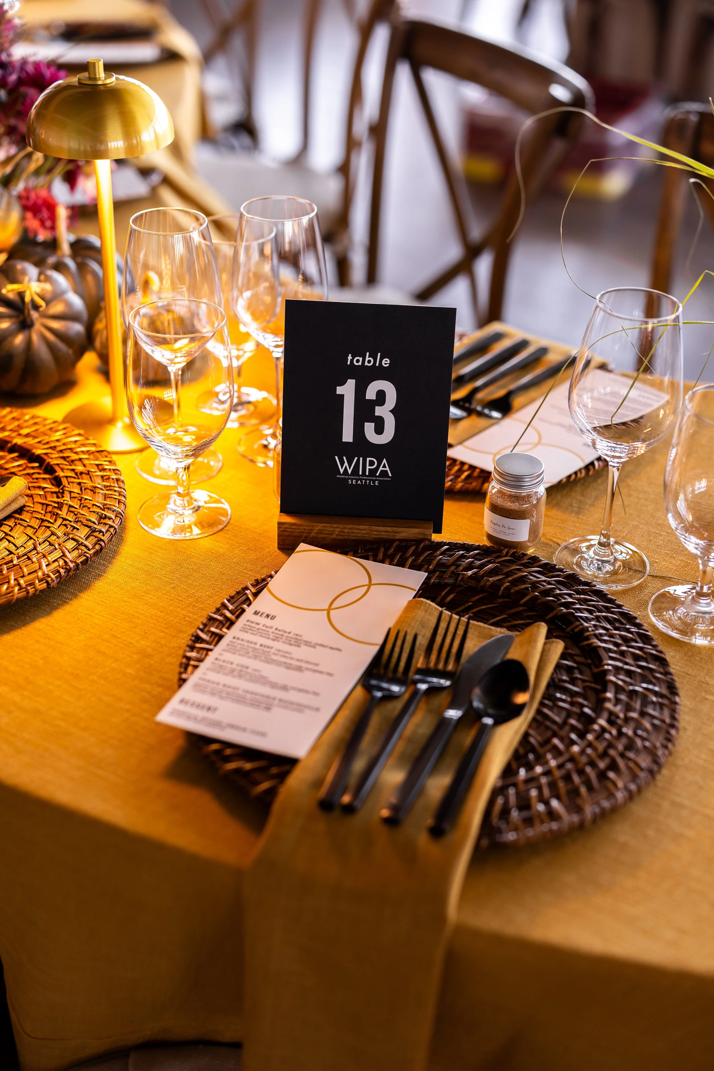 Table Design Featuring Stationery