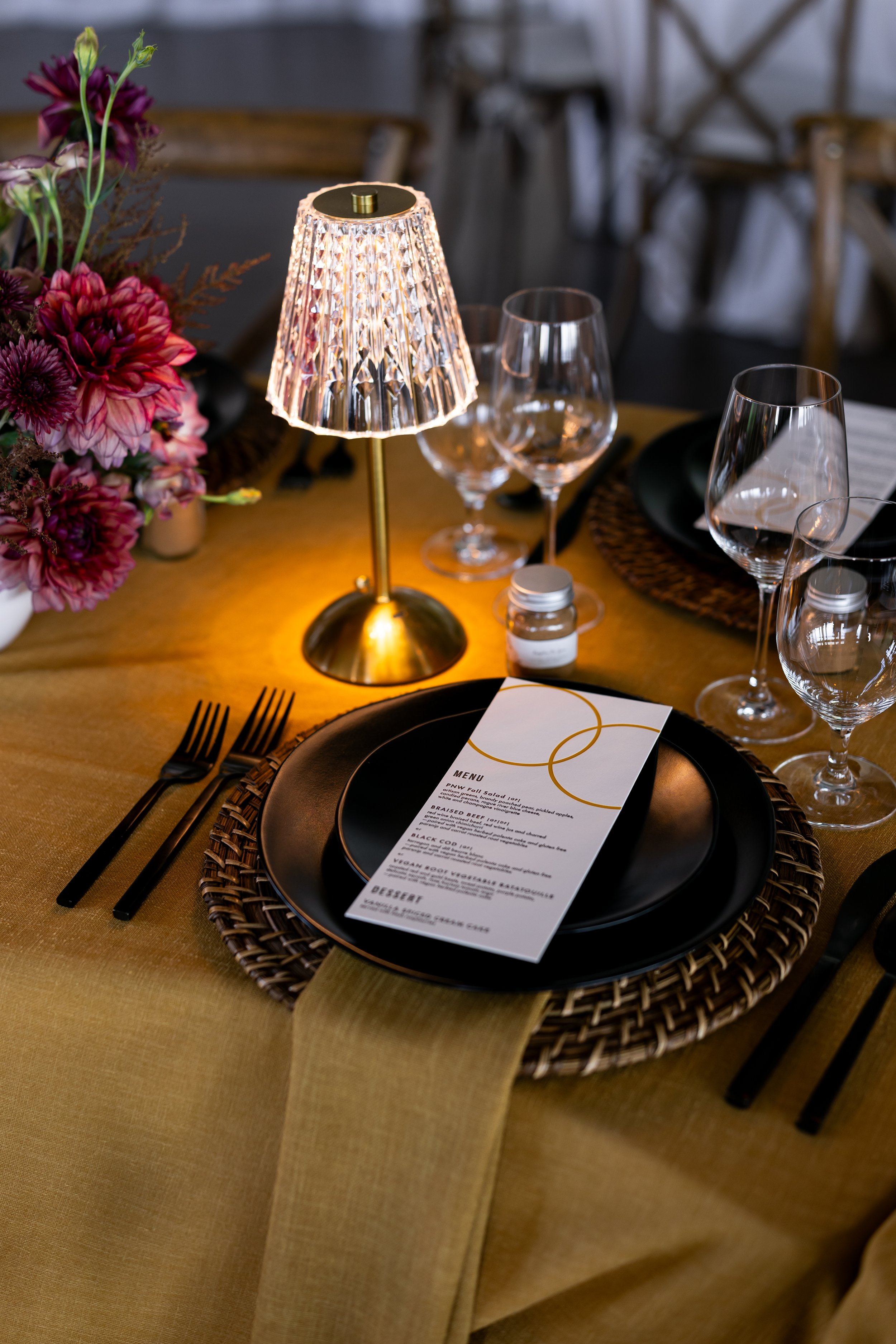 Table Design Featuring Stationery