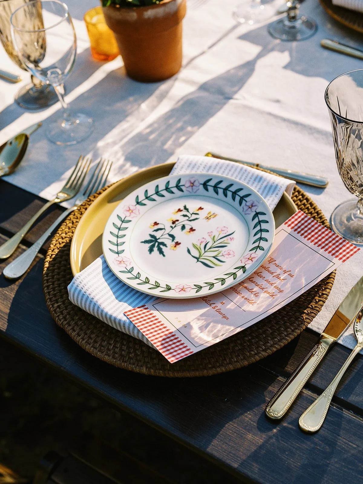 Whimsical Wedding Table Setting