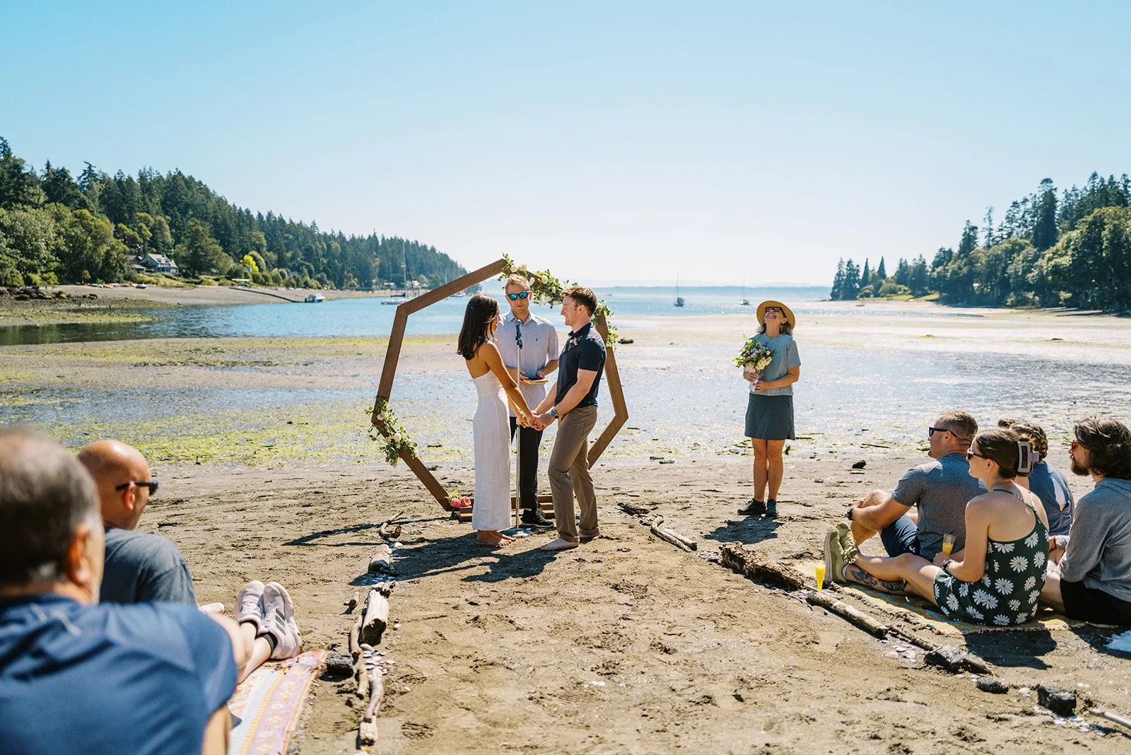 Outdoor Wedding Ceremony Moment