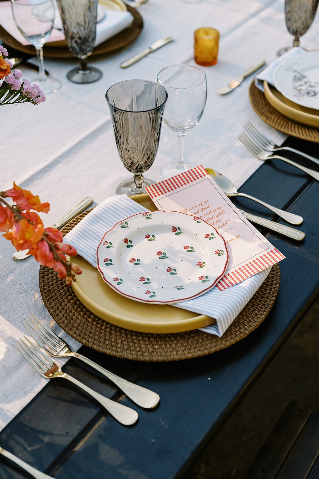 Whimsical Wedding Table Setting