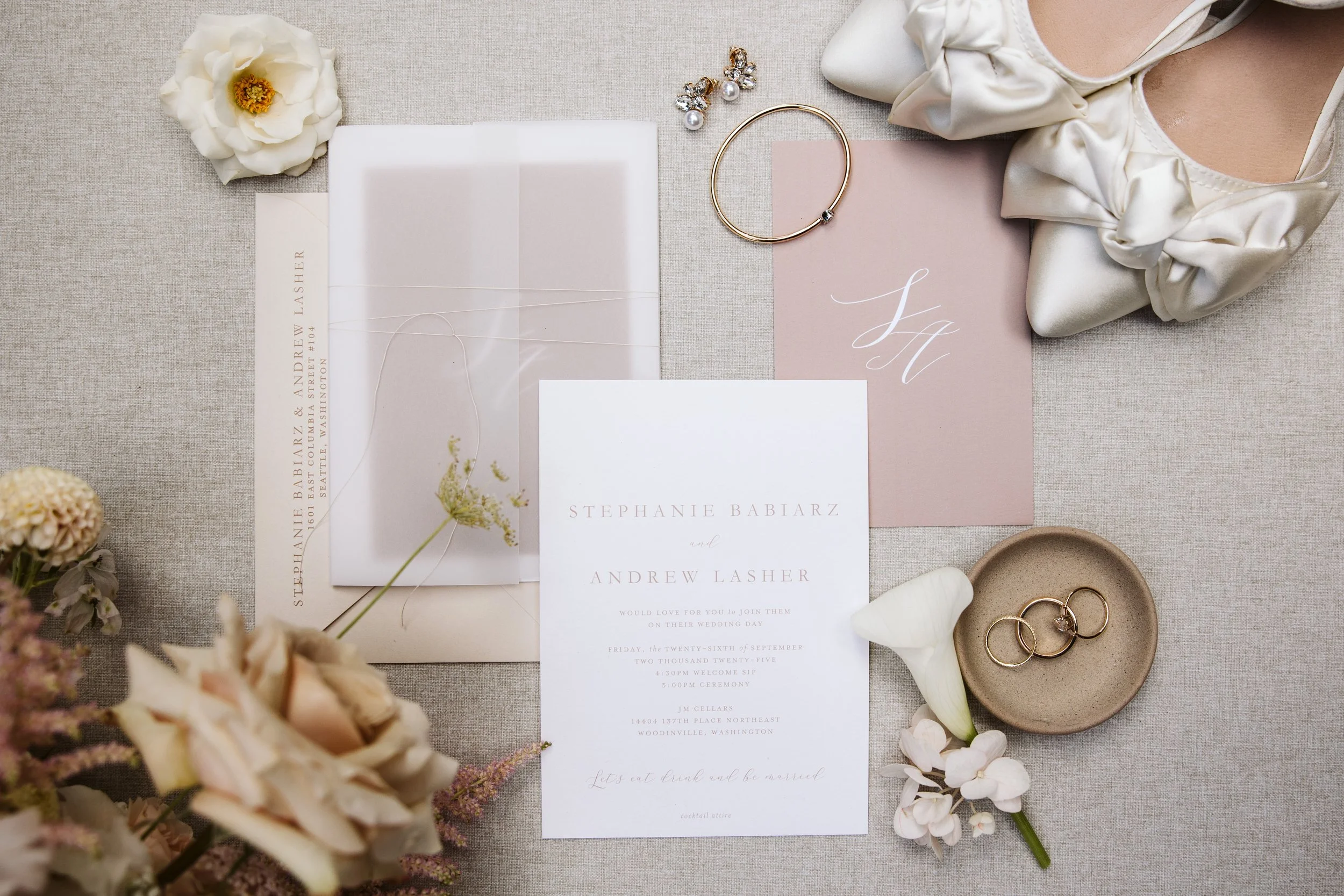 Elegant Invitation Flatlay