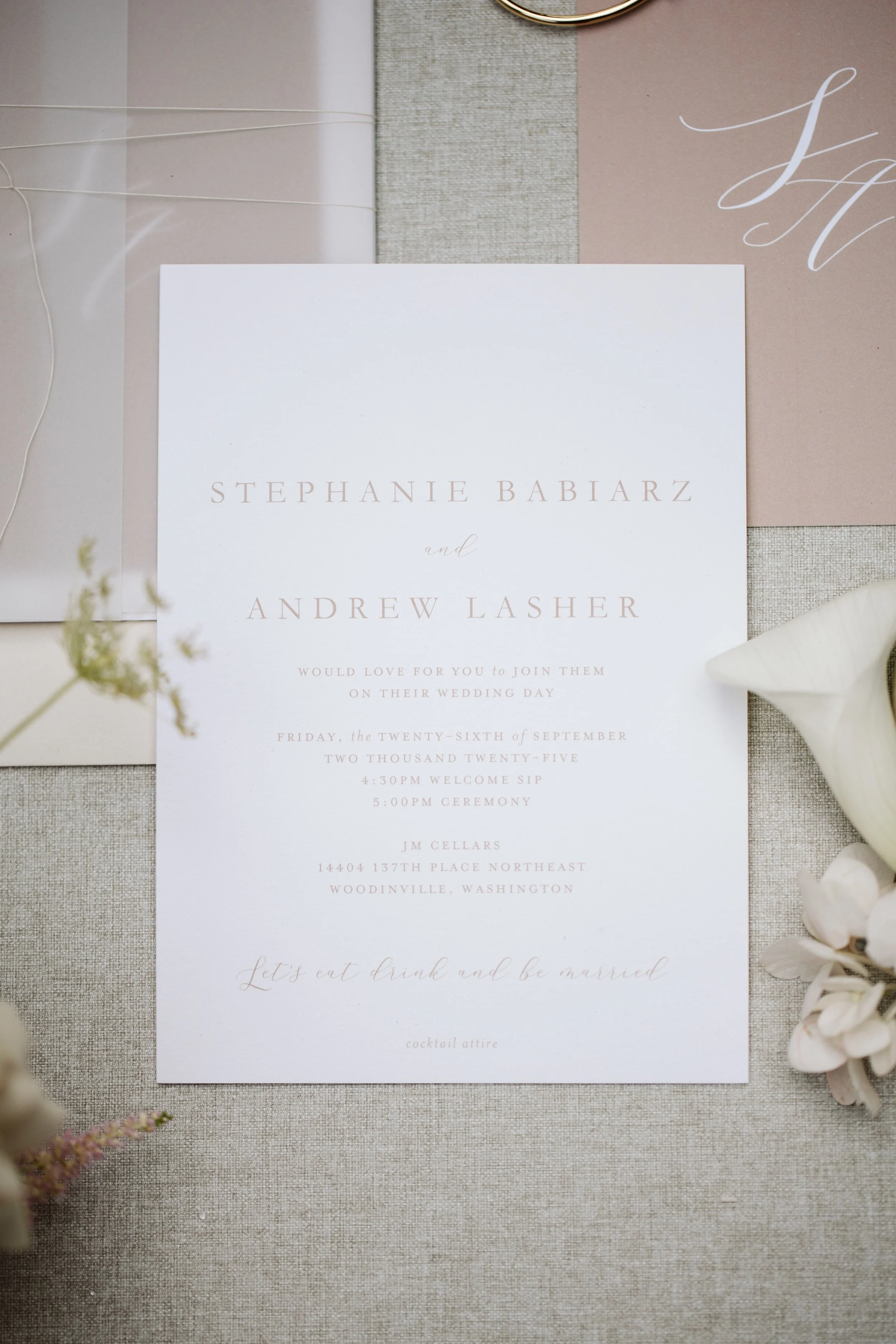 Modern Wedding Invitation Suite