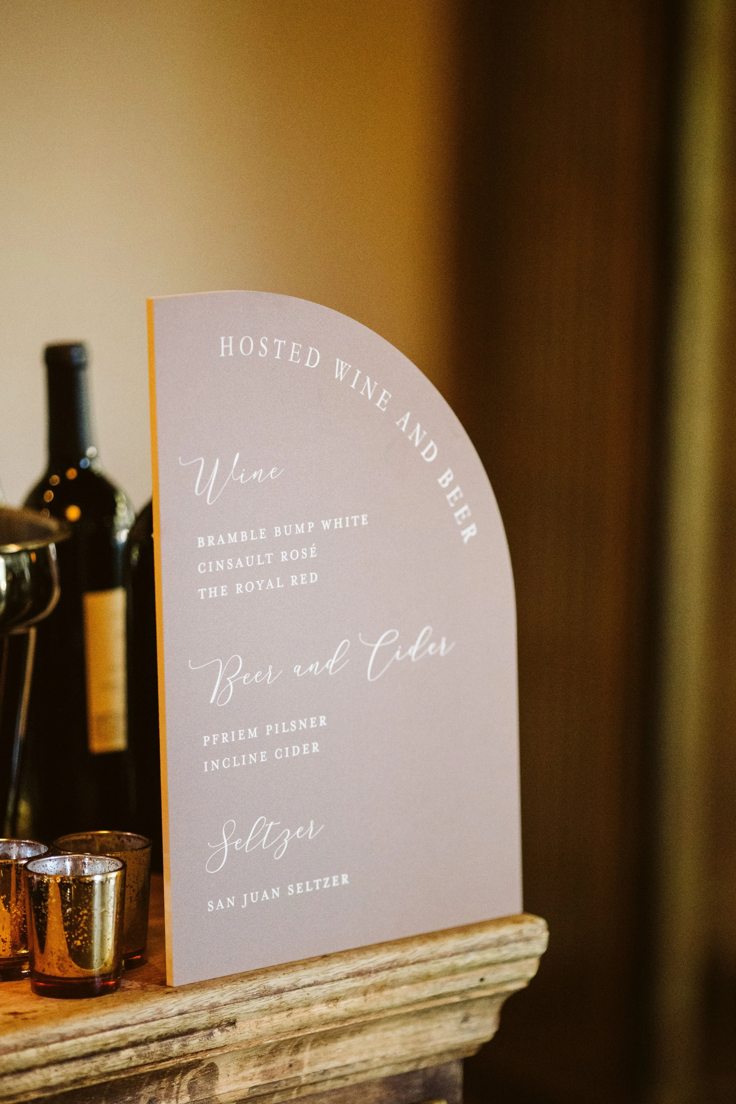 Modern Wedding Bar Sign