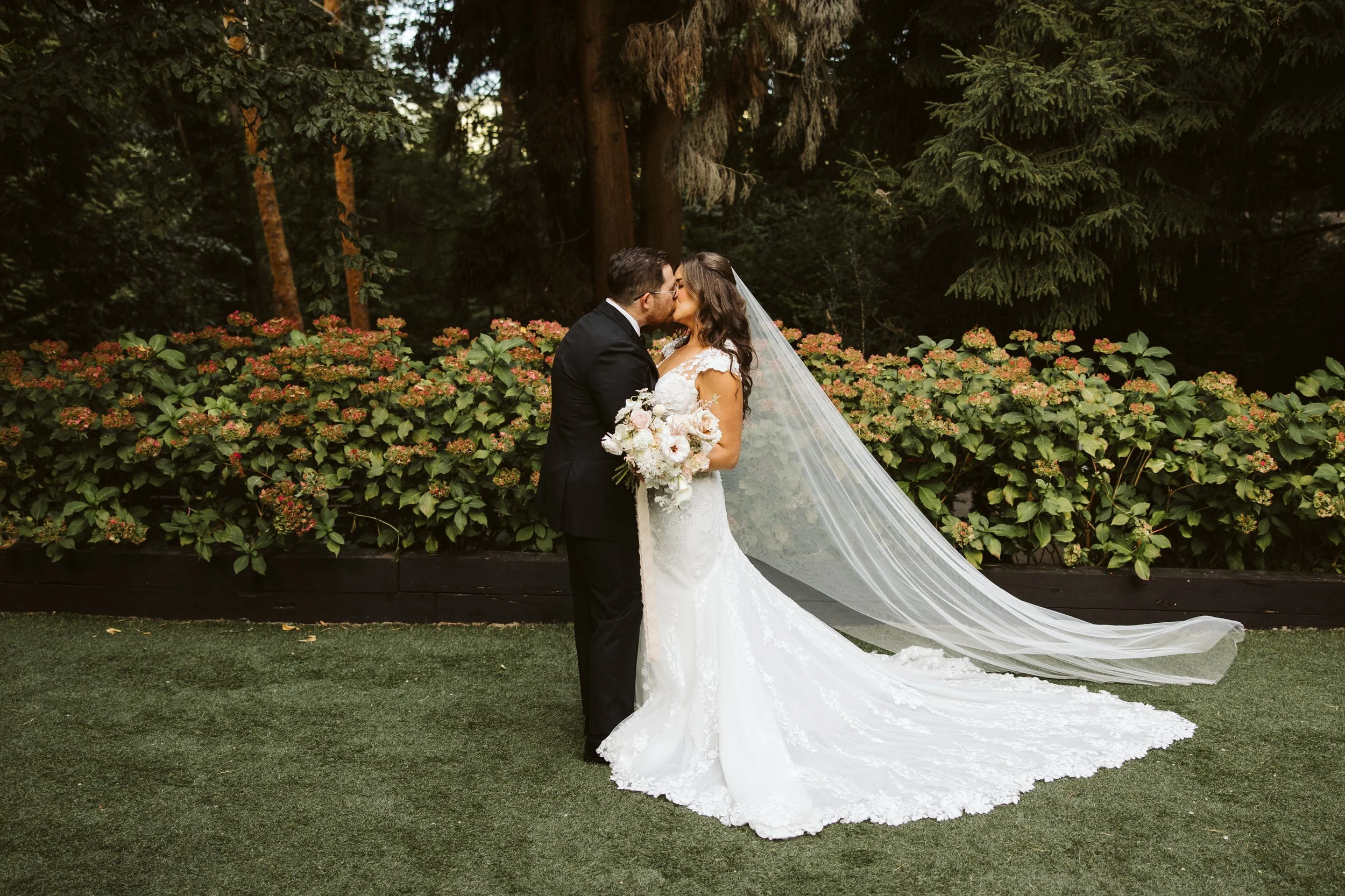 Romantic Bride + Groom Portrait