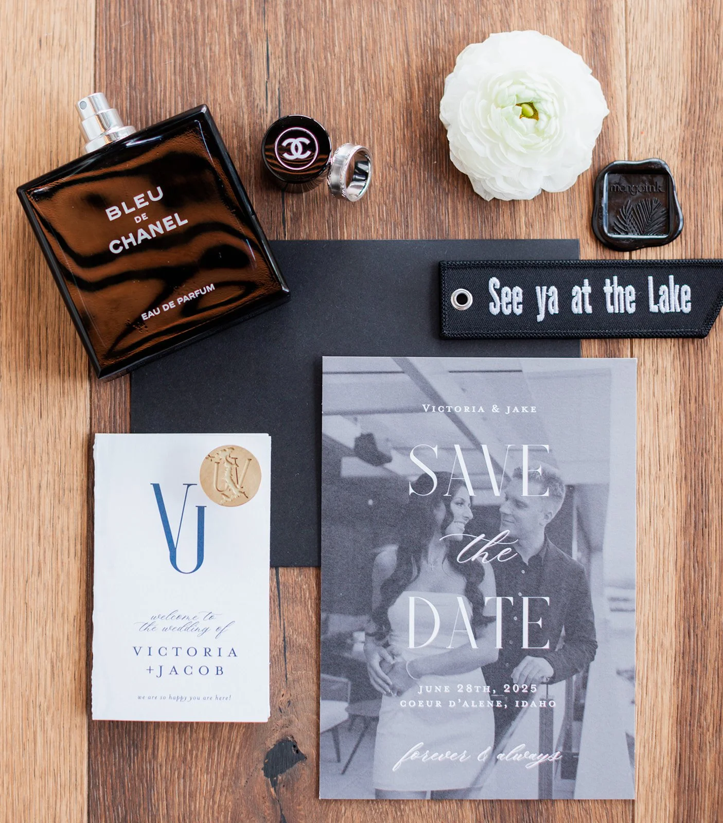 Classic Midnight Blue Invitation Suite