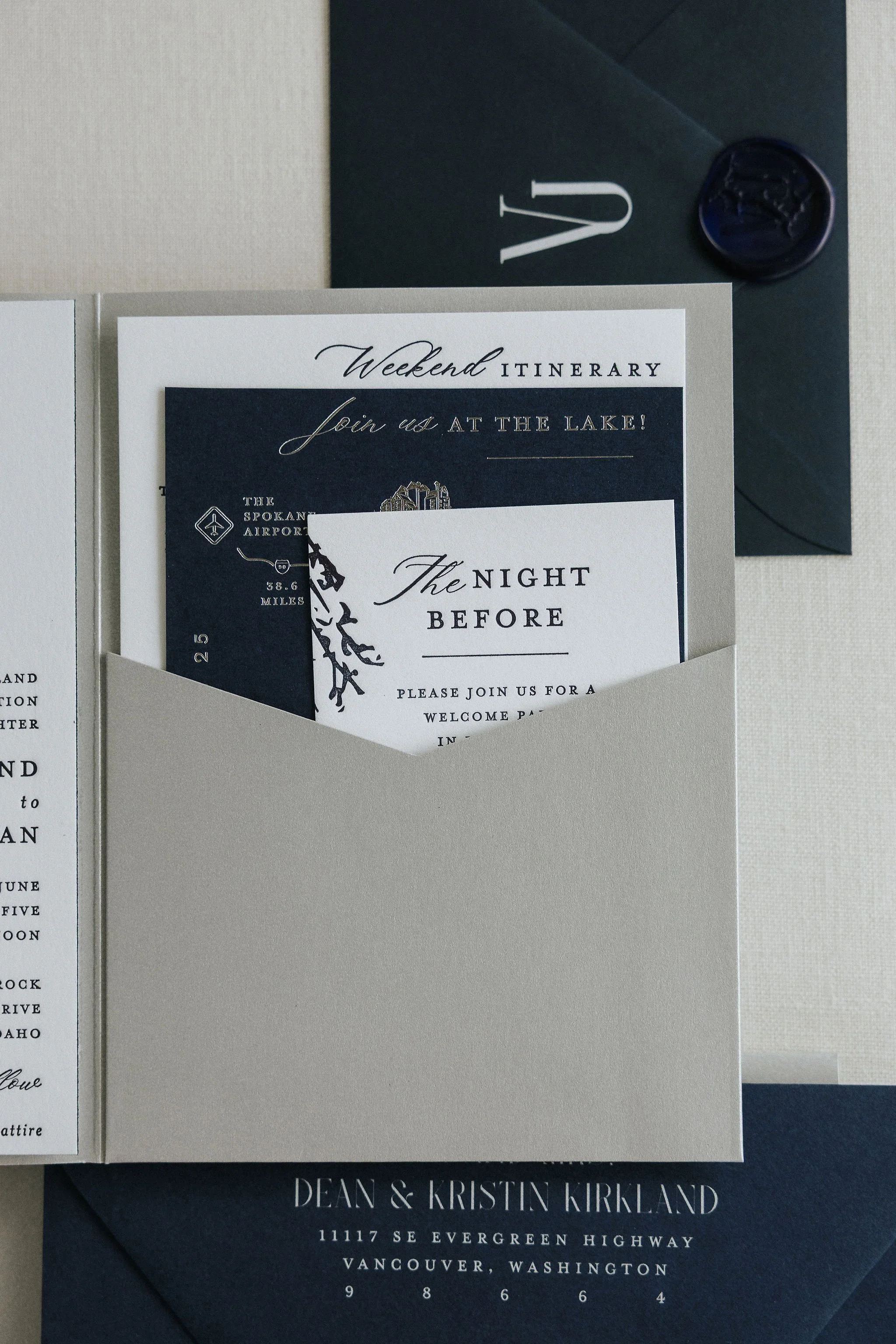 Wedding Invitation Detail – Timeless Design
