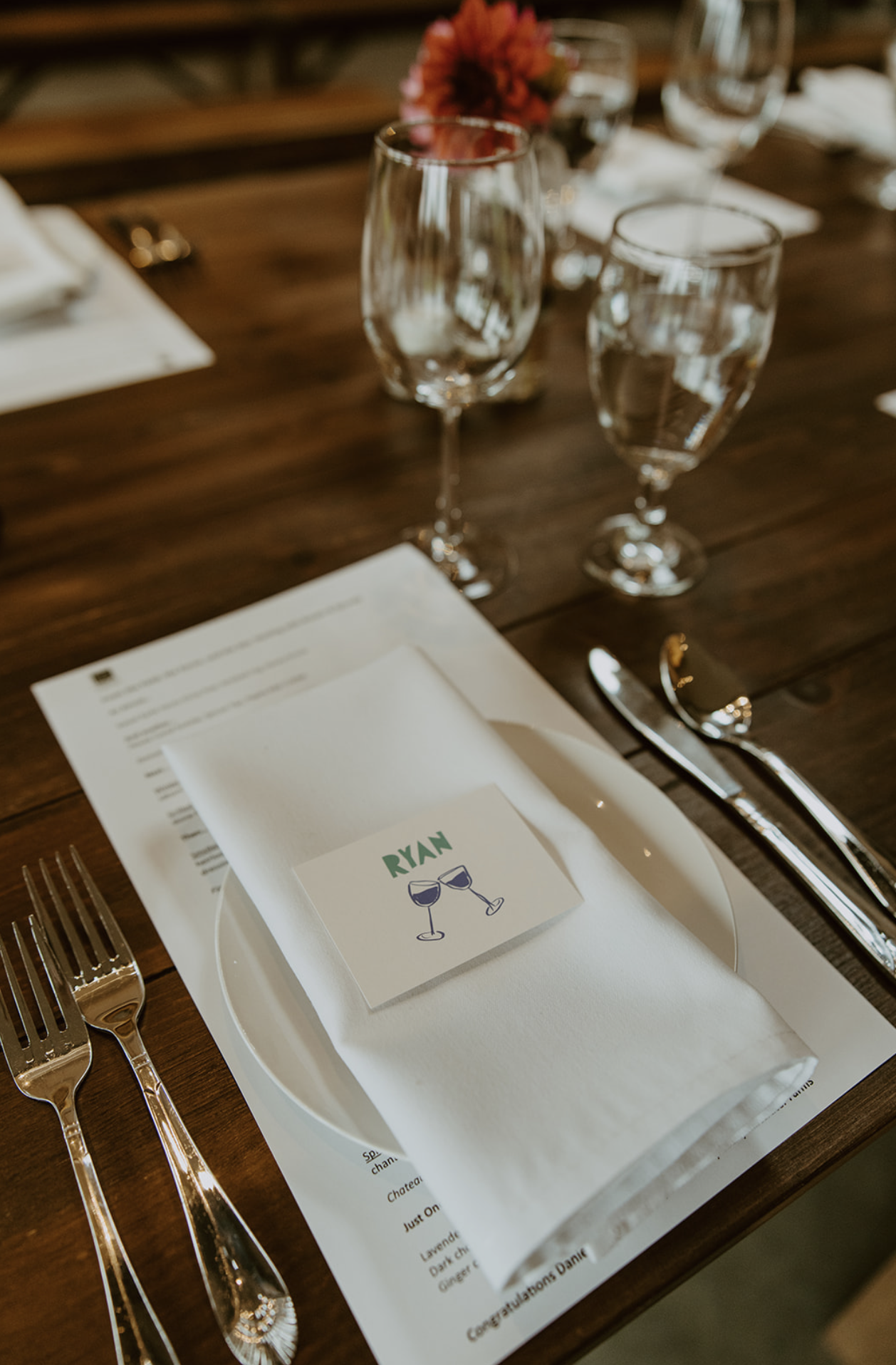 Farm-to-table name cards