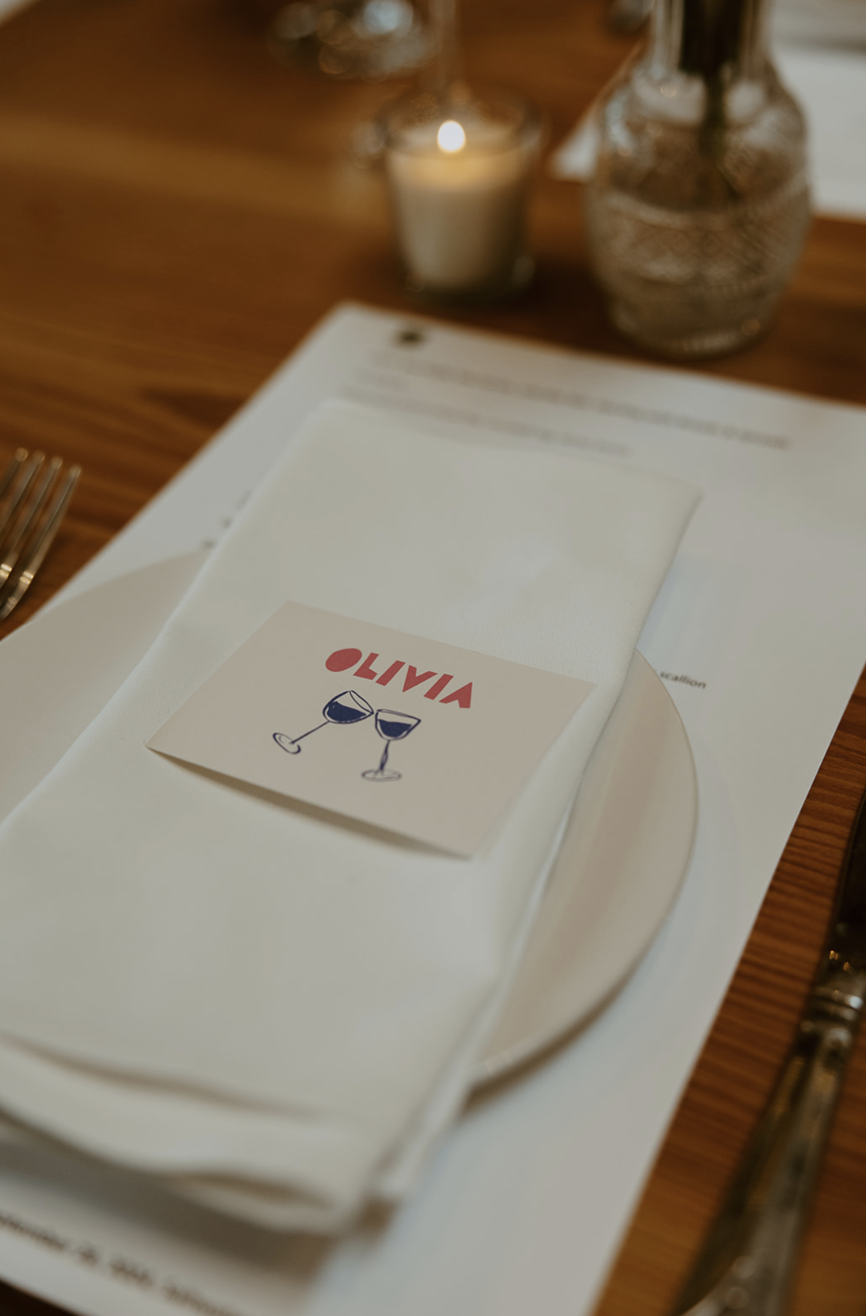 Dinner table details