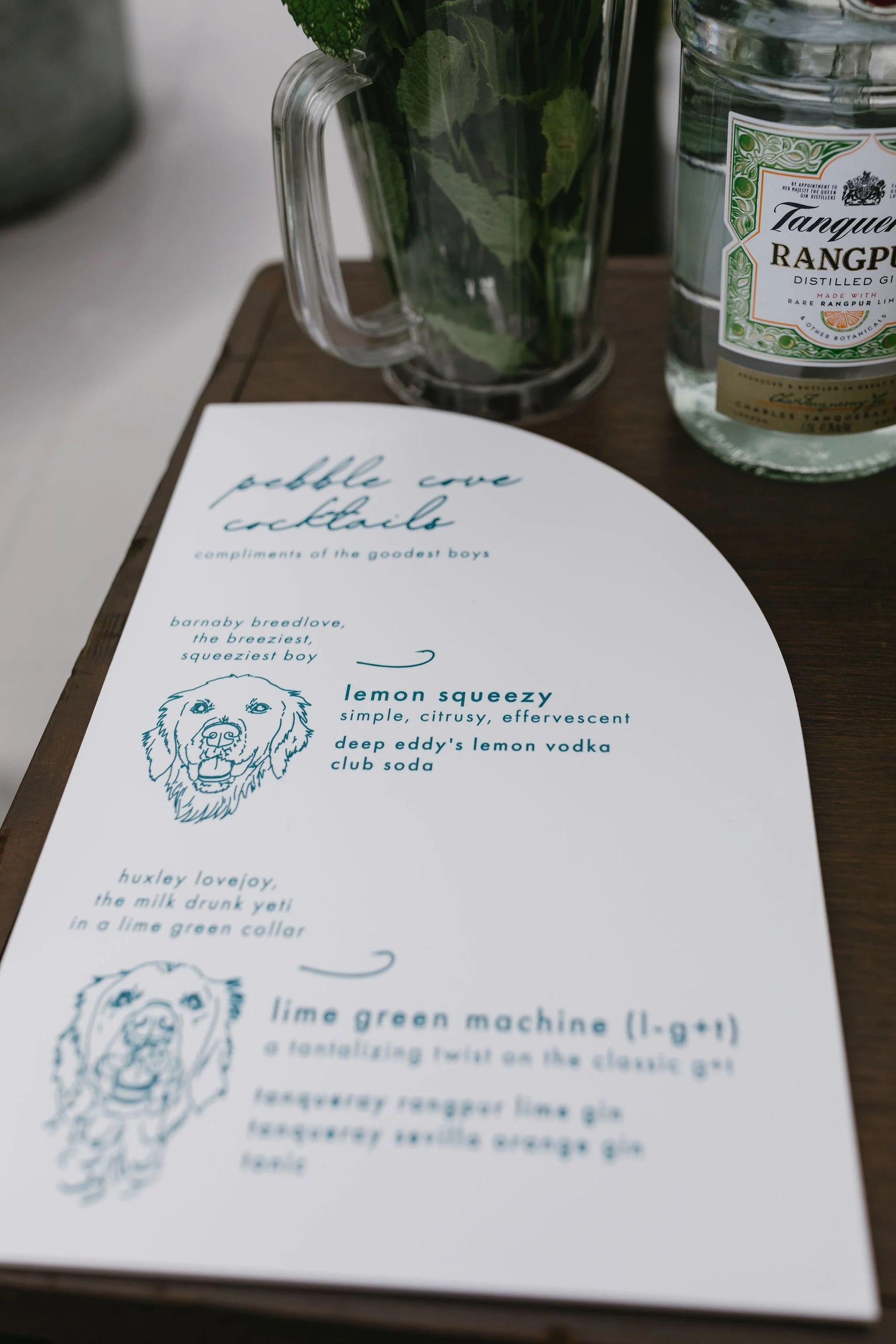 Signature drink sign