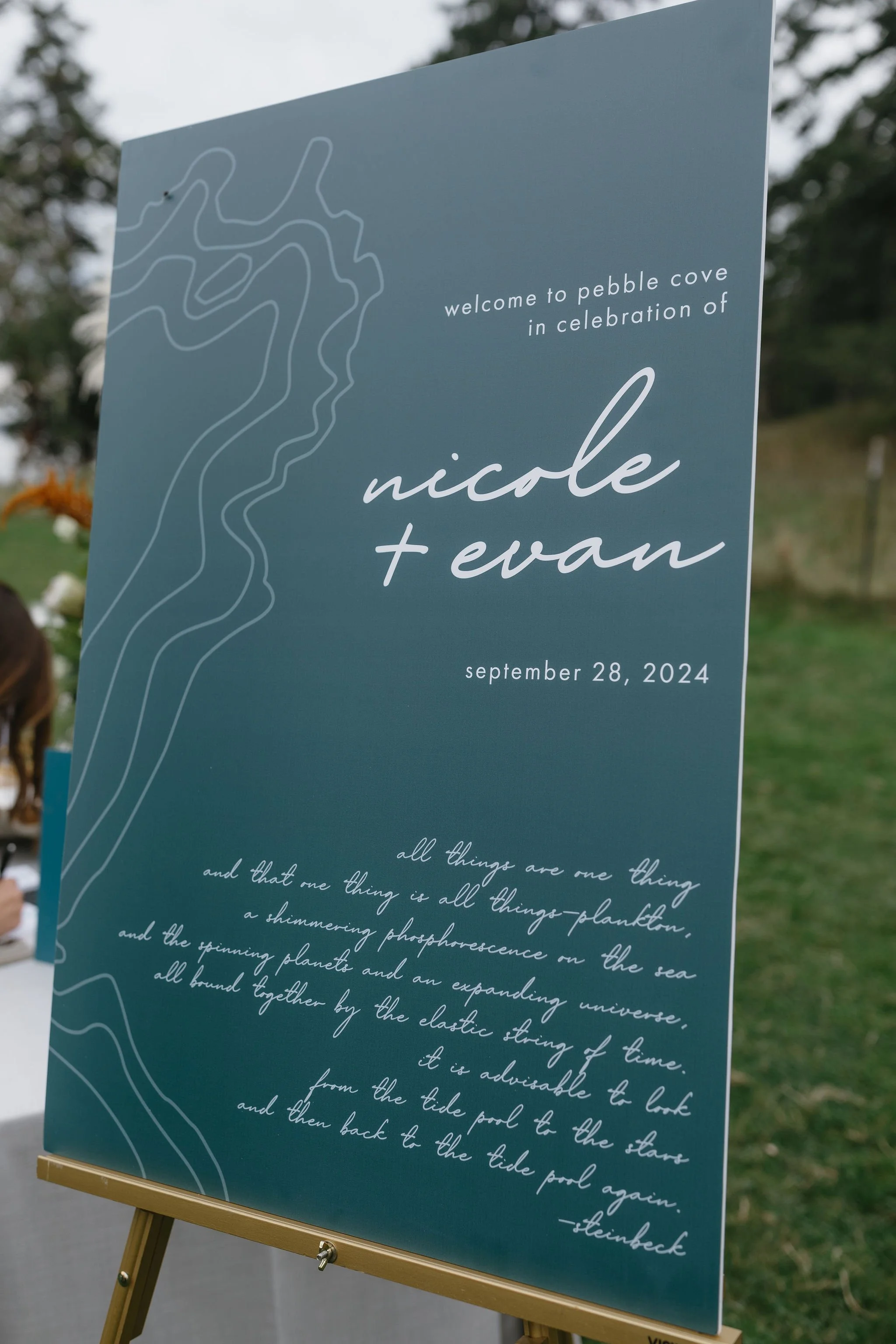 Wedding welcome sign