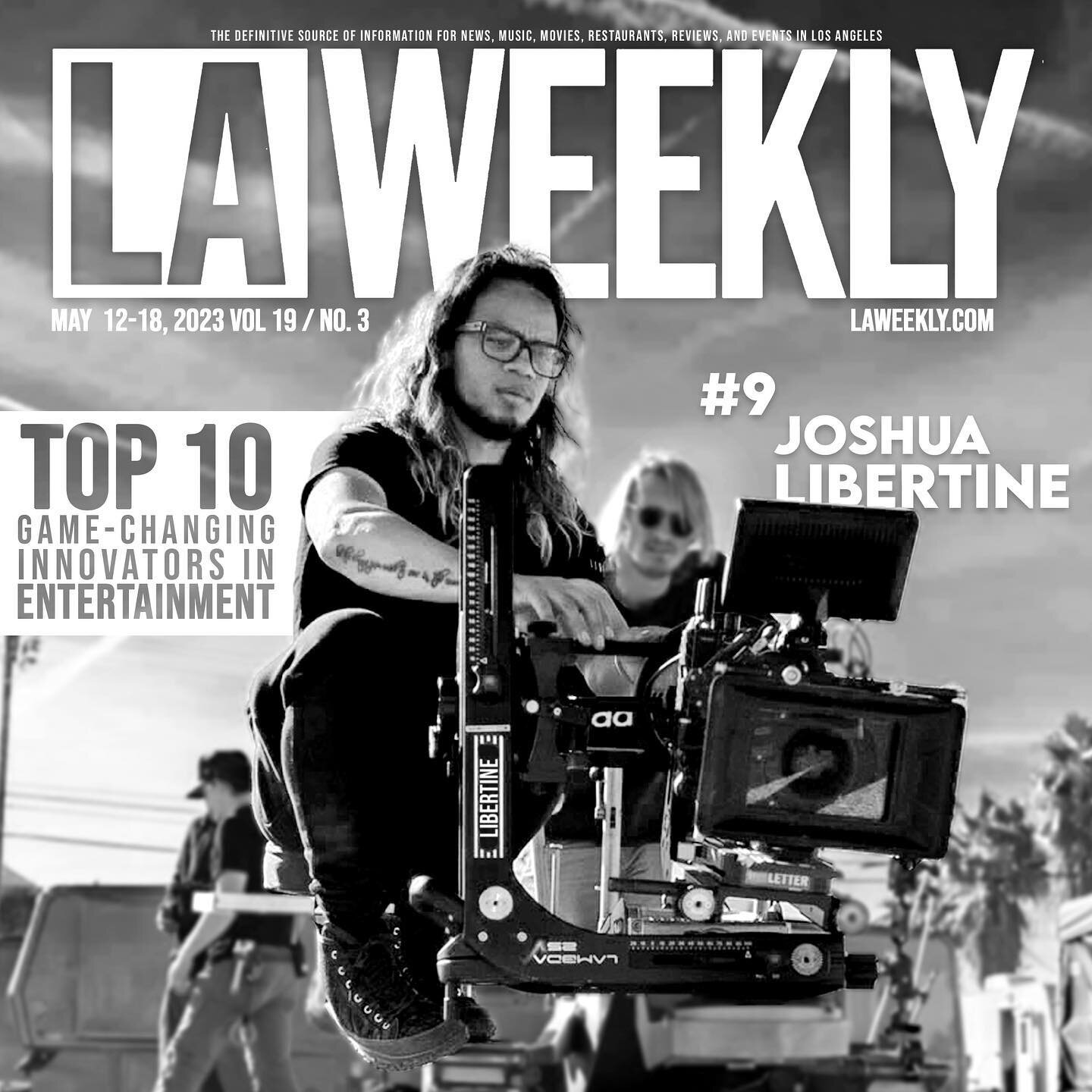 @laweekly&rsquo;s top 10 game changing innovators in entertainment and I&rsquo;m landing in on #9.  I&rsquo;d like to thank the directors, producers, and crew who&rsquo;s helped me execute time and time again