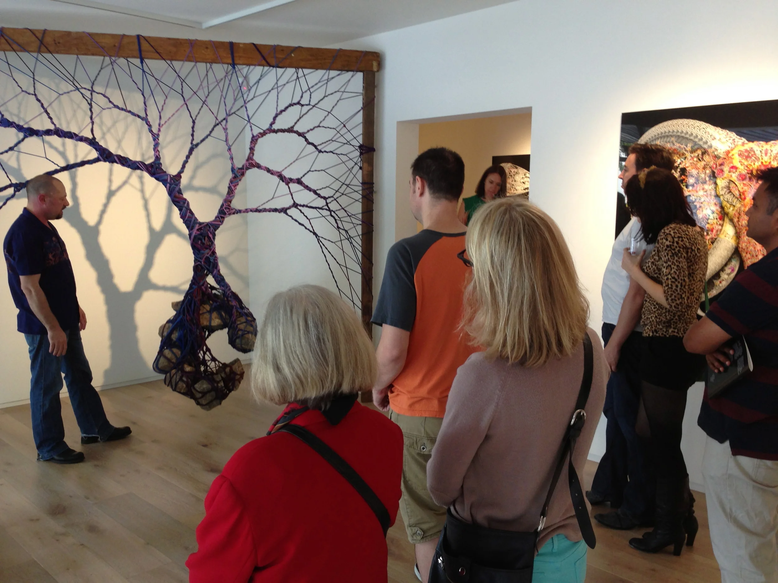 Artist, Garth Knight talking us through his process, Sat 16.11.13