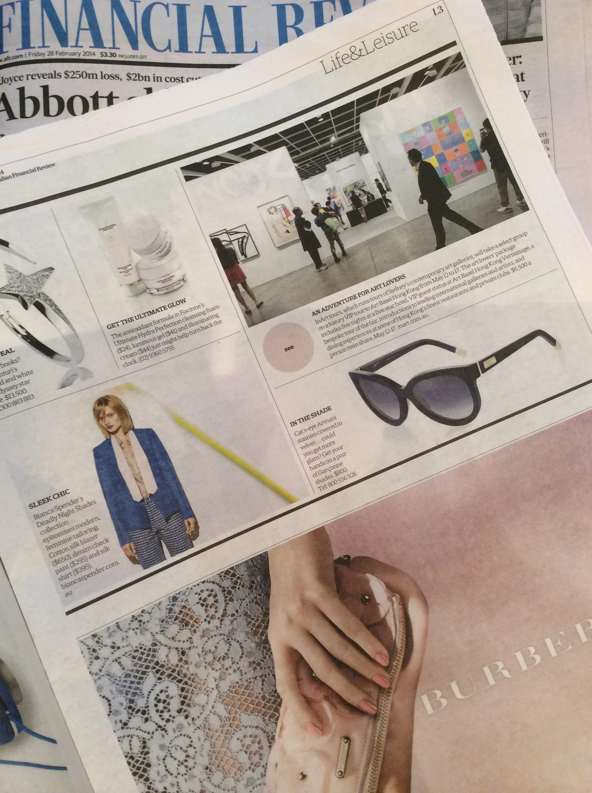 The Australian Financial Review - Life & Leisure, Fri 28 Feb, 2014