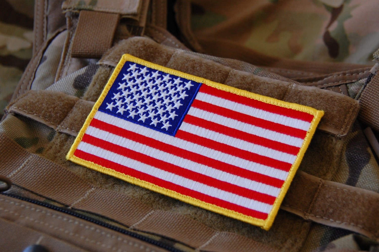 US Flag Patch | Velcro, 2 x 3.25