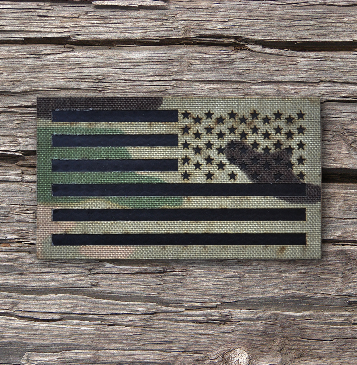 The Mil-spec Infrared Multicam (OCP) IR Flag Patch - American Made