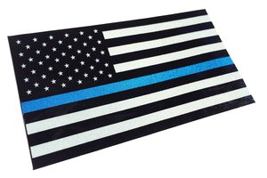 Illinois Thin blue line Clean State Police Sheriff Cop Subdued flag vinyl 2 Pack