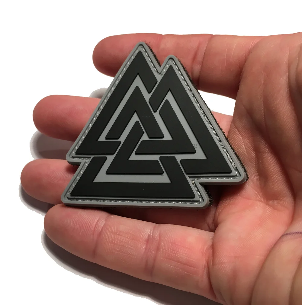 in Odin We Trust US Flag Valknut Wolf Viking Patch [5PC Bundle-Iron On Sew on