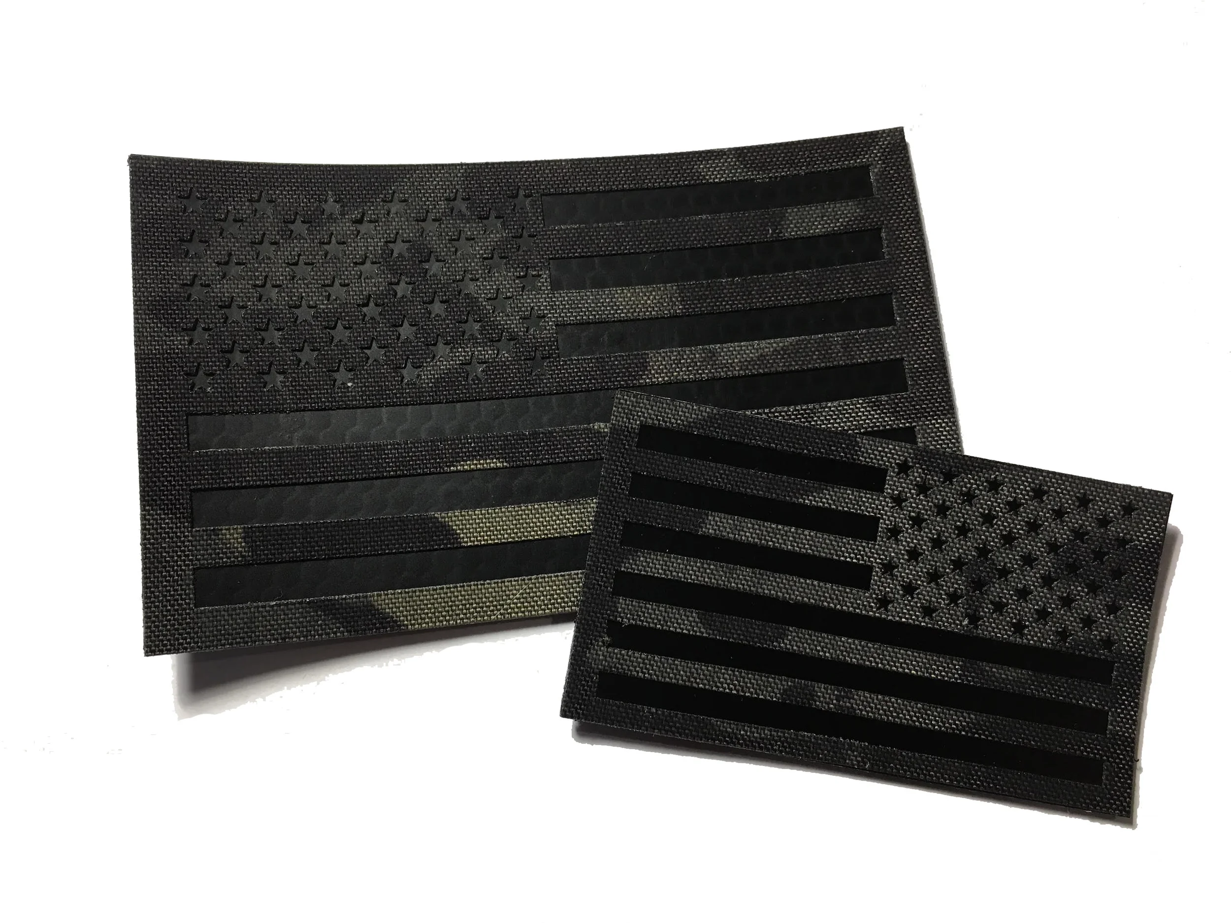 Multicam Black Urban (white light or IR) Reflective Velcro patch (choose size) — Empire