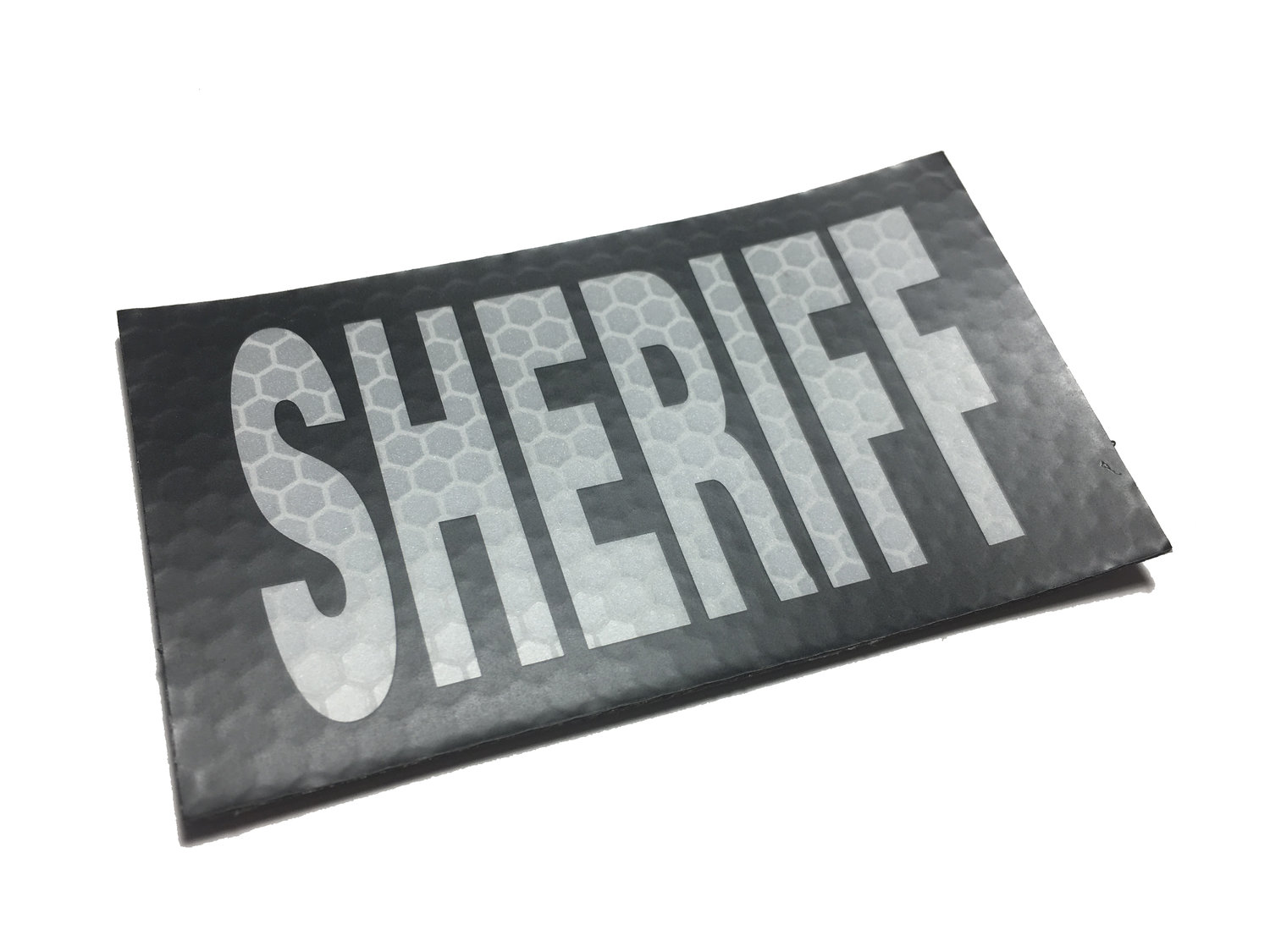 3.5x2 Sheriff Patch - White Light Reflective — Empire Tactical USA