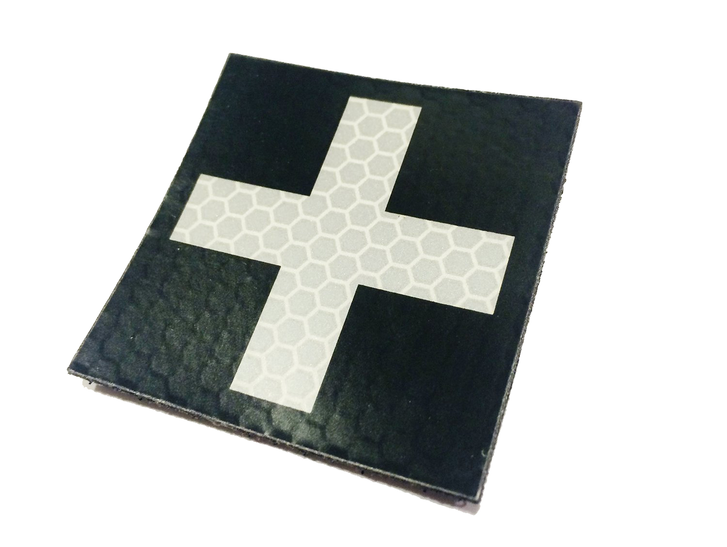 White Combat Medic Reflective Cross Patch — Empire Tactical USA
