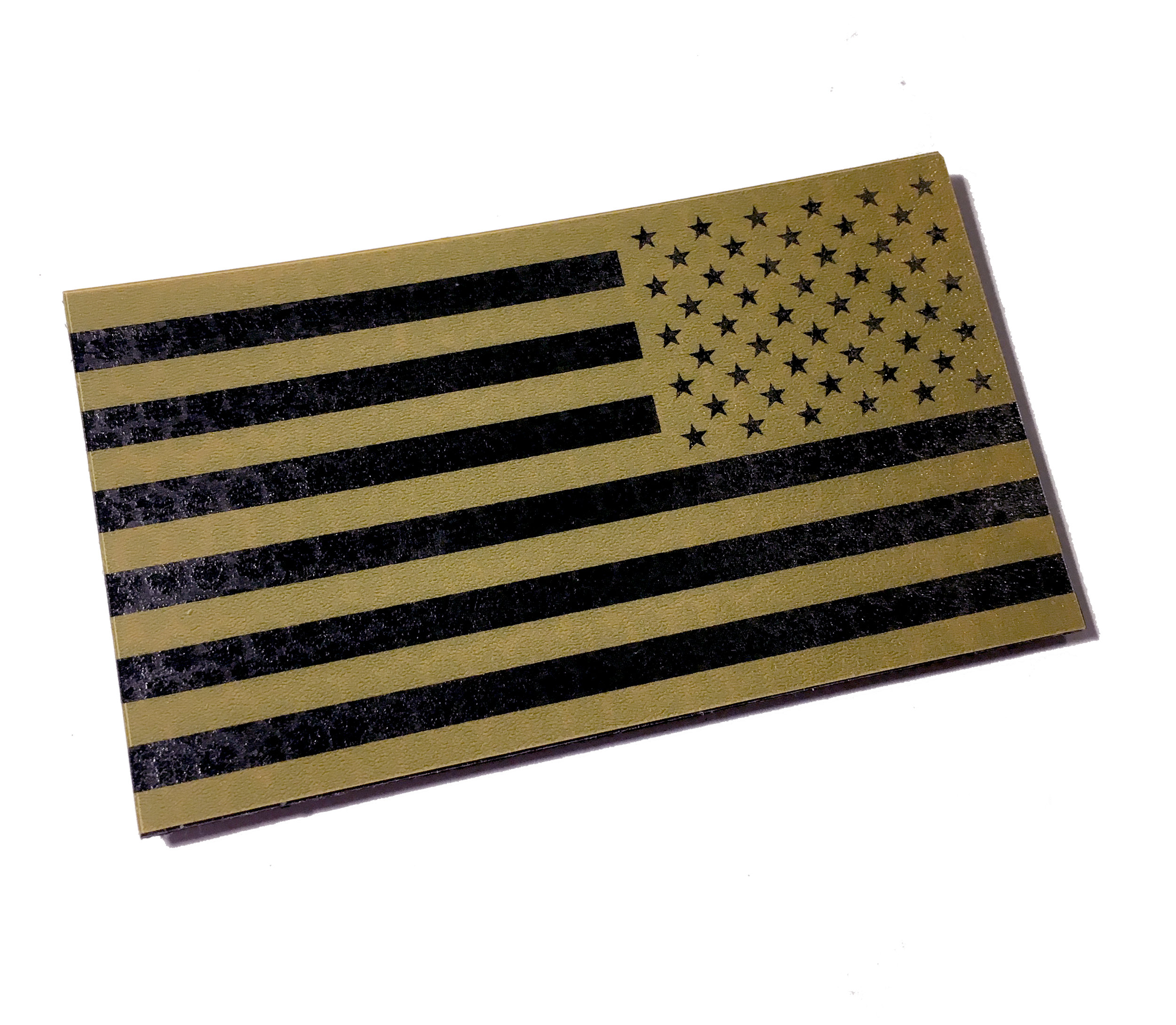 Tactical Freaky Bundle Set of 2 Coyote Brown Infrared IR USA American Flags Forward Reversed Morale Fastener Patches 