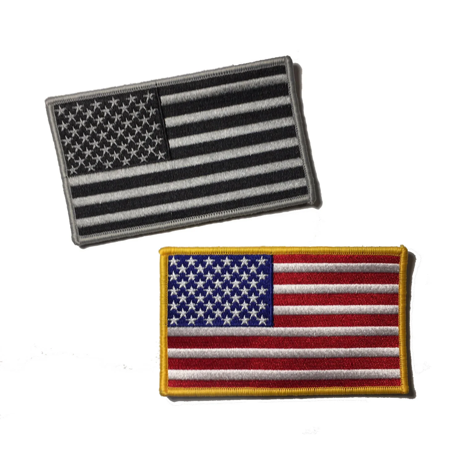 LARGE 5x3" Authentic mil spec Color Tactical Us USA Flag Velcro Patch
