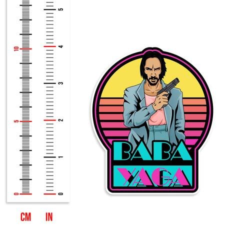 John Wick 1980's Miami Vice Mashup Baba Yaga PVC Morale Patch Hook & Loop Backed by NEO Tactical 