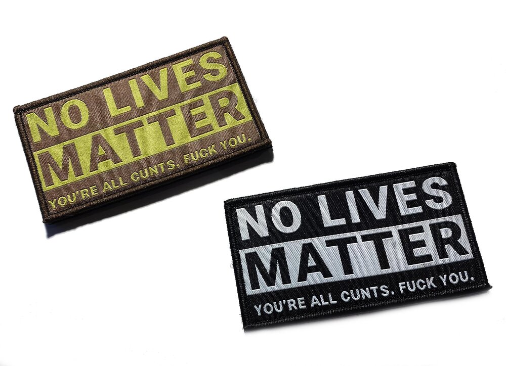 MUTANT® F*CK ATTENTION Velcro Patch 5x8cm - Live by Dusty's Motto - MUTANT