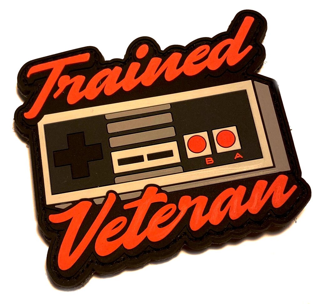 Trained Veteran Nintendo Controller PVC Morale (Glow in the Dark) 3" 2.5" — Empire Tactical USA
